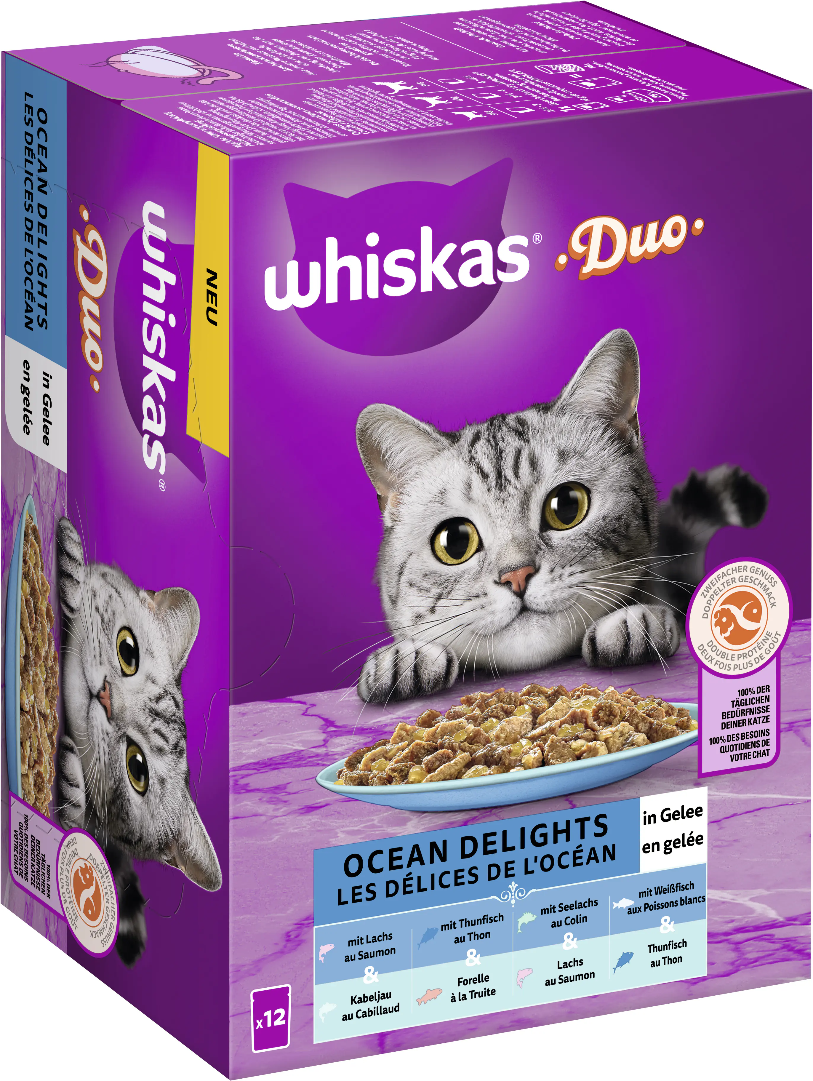 Whiskas Multipack Duo Ocean Delight in Gelee Katzenfutter 12 x 85 g Whiskas Multipack Duo Ocean Delight in Gelee Katzenfutter 12 x 85 g