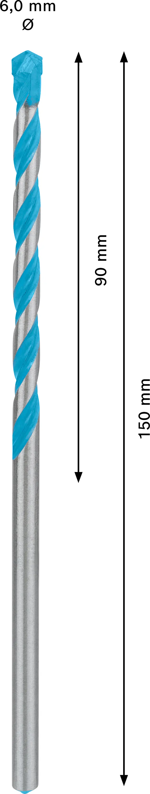 Bosch Expert CYL-9 MultiConstruction Bohrer 6 x 90 x 150 mm