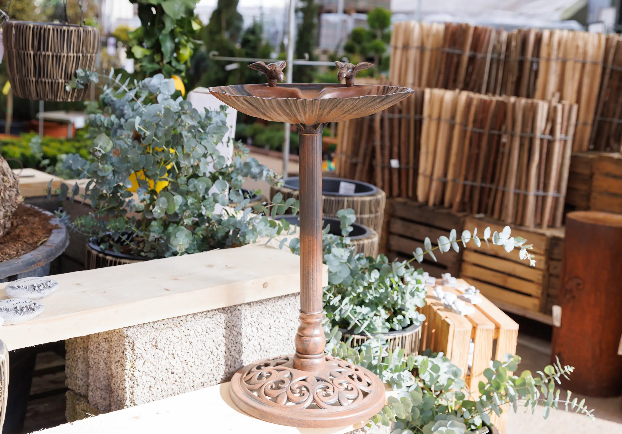 TrendLine Vogeltränke Metall 59 x 27 x 56 cm Rostoptik TrendLine Vogeltränke Metall 59 x 27 x 56 cm Rostoptik