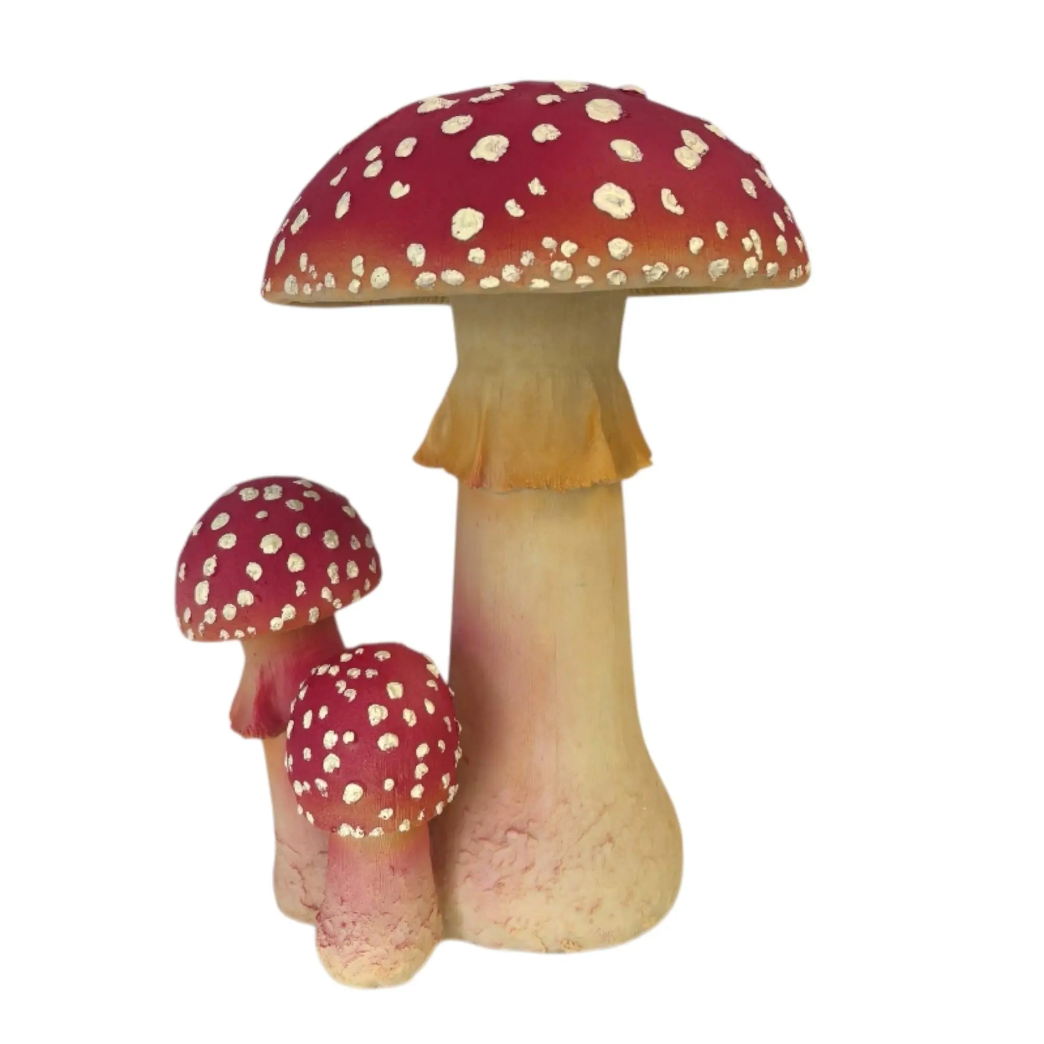 Dekofigur Fliegenpilz 33 x 25 cm rot/creme