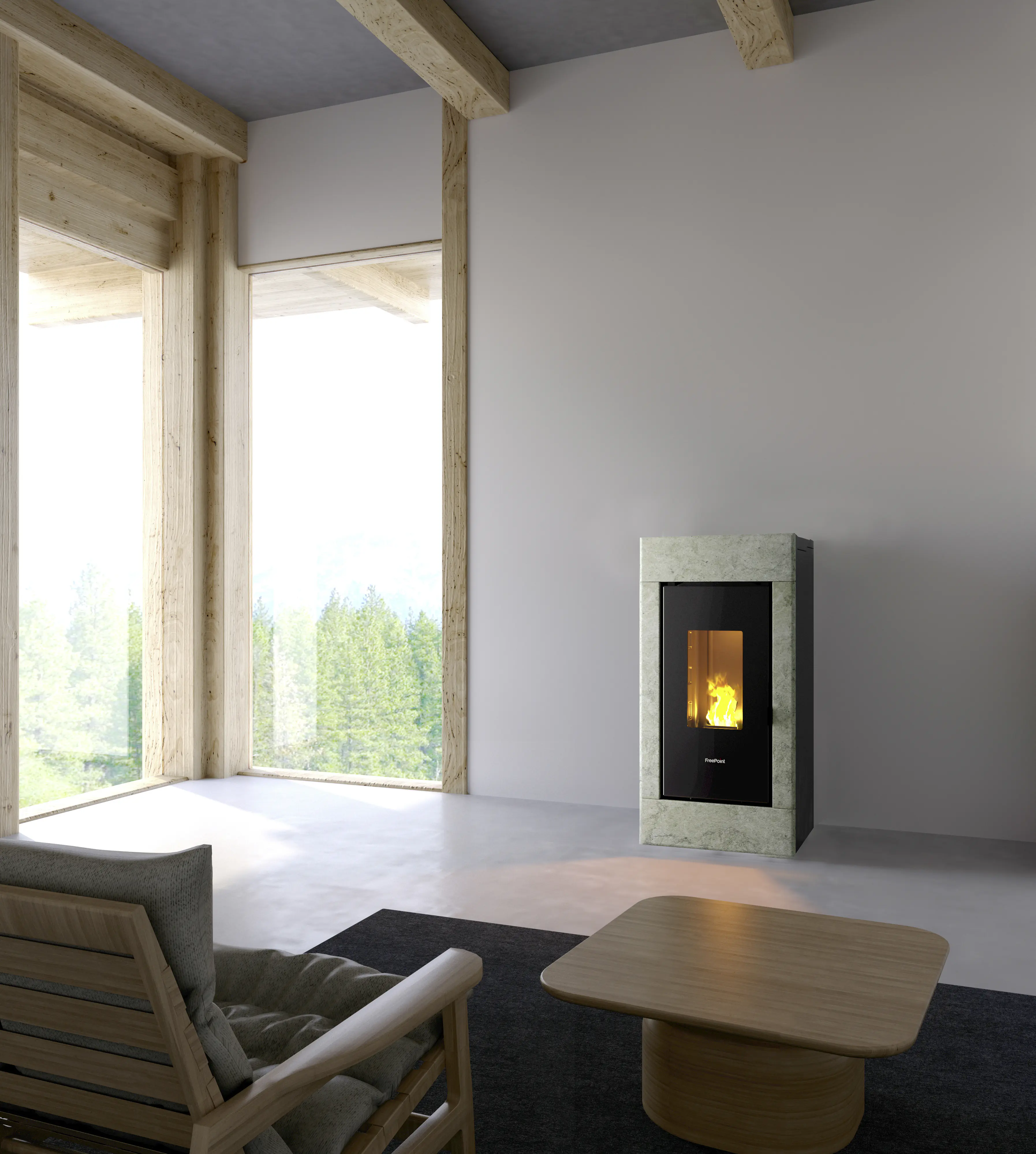 Freepoint Pelletofen Accent Airtight Speckstein, 7 kw