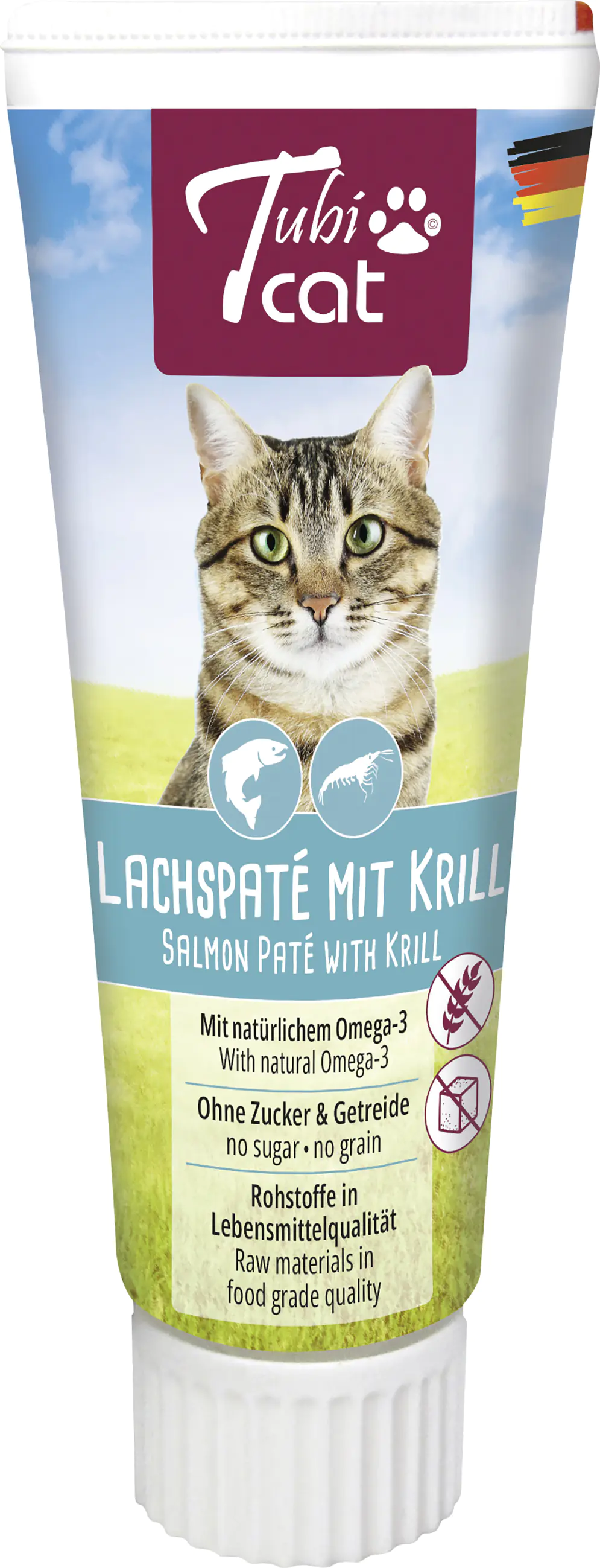 TubiCat Lachspaté mit Krill 75 g