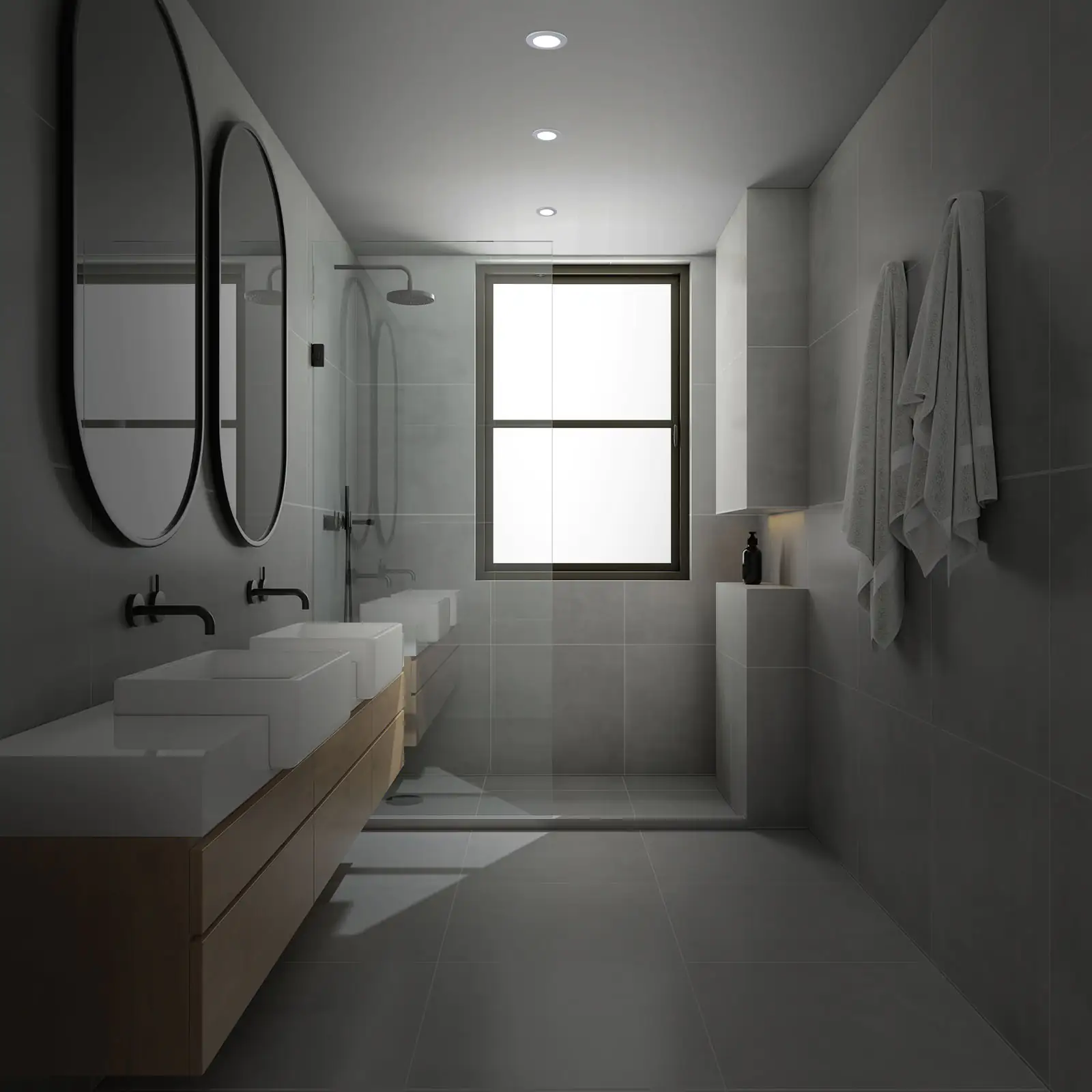 Di-Ka LED Einbauleuchte Fungo CCT 3er Set chrom-matt Ø 9,2 cm 4,8W dimmbar Di-Ka LED Einbauleuchte Fungo CCT 3er Set chrom-matt Ø 9,2 cm 4,8W dimmbar