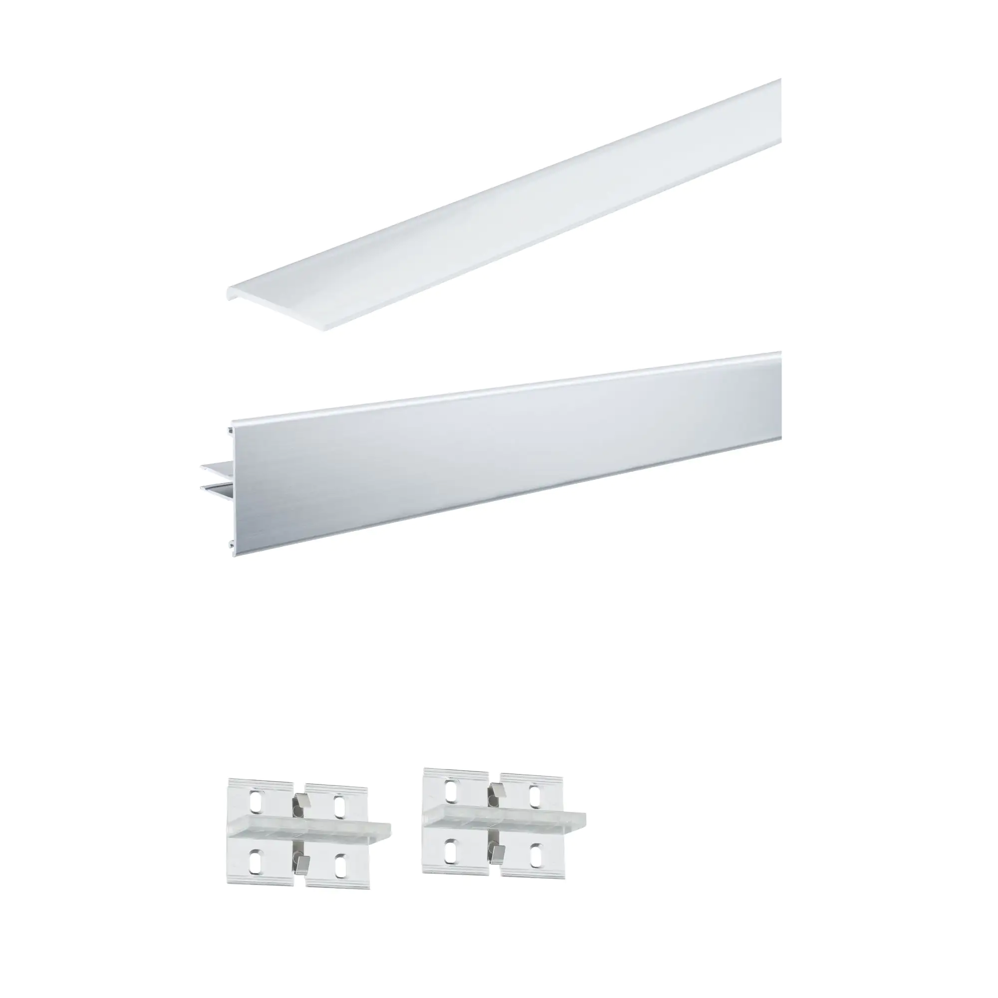 4000870705209 Paulmann Duo Profil inkl. Clips und Diffusor 1 m alu eloxiert