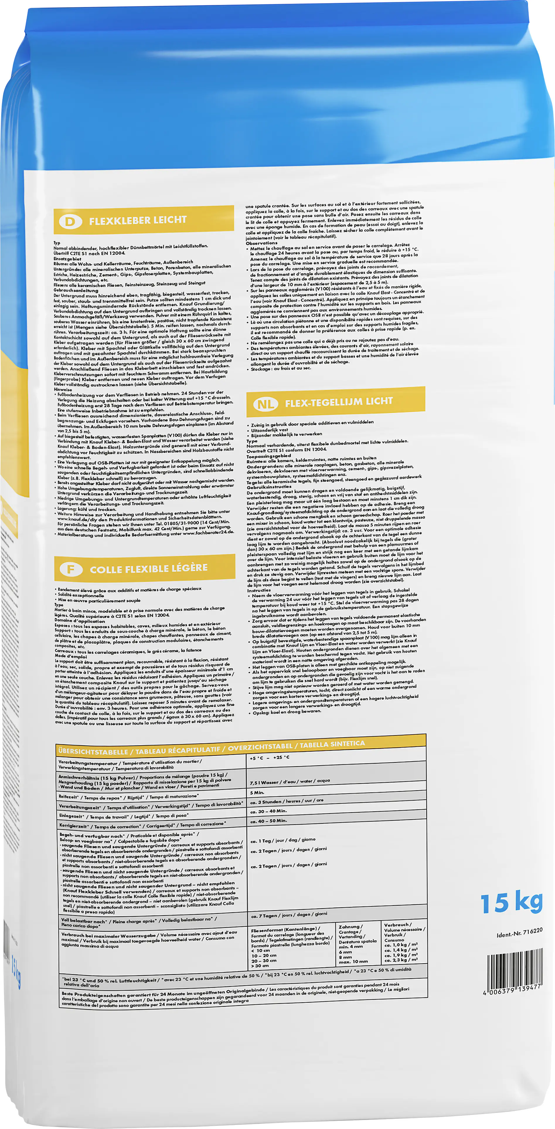 Knauf Flexkleber Leicht 15 kg