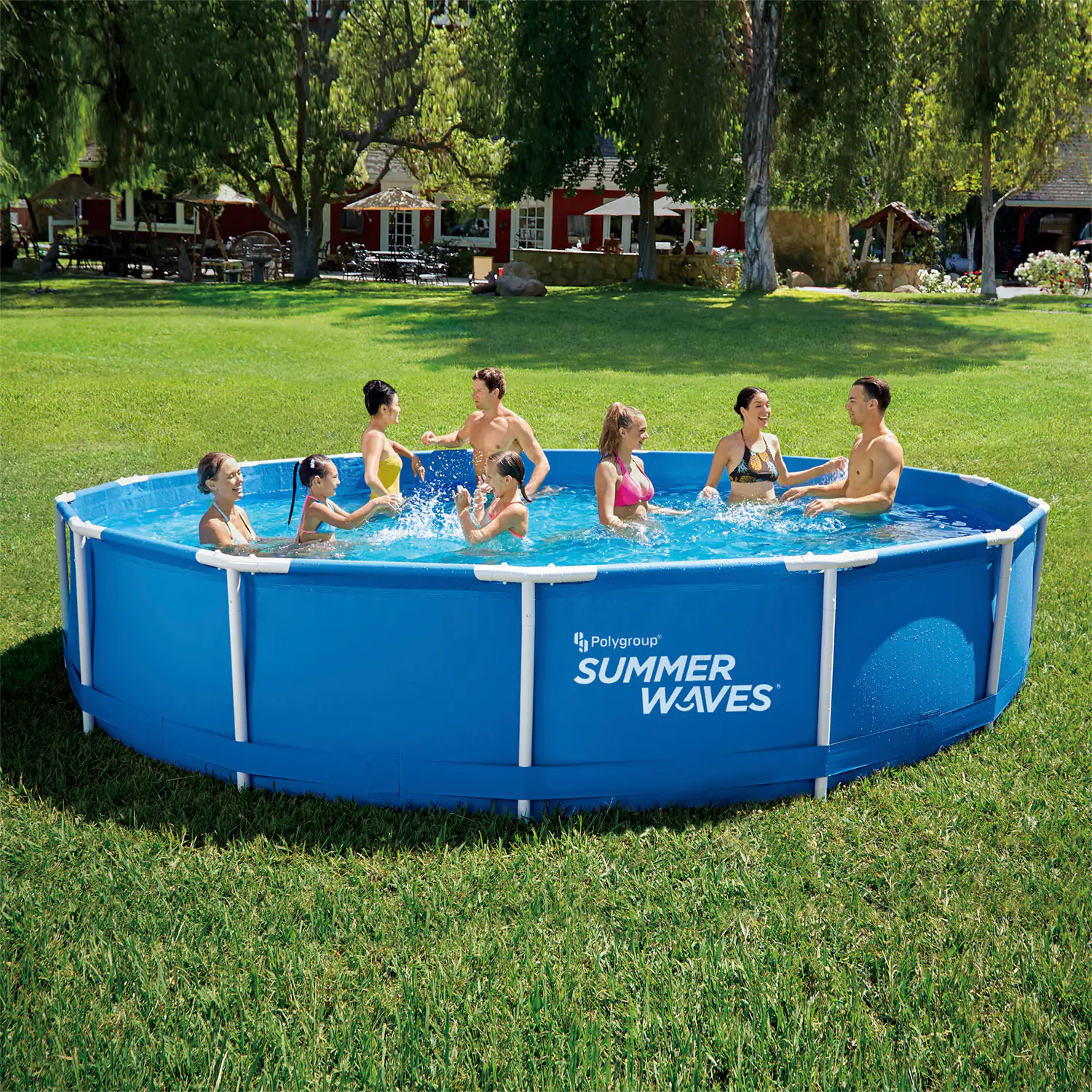 Summer Waves Rundpool Active Frame Ø 457 x 84 cm, blau Summer Waves Rundpool Active Frame Ø 457 x 84 cm, blau