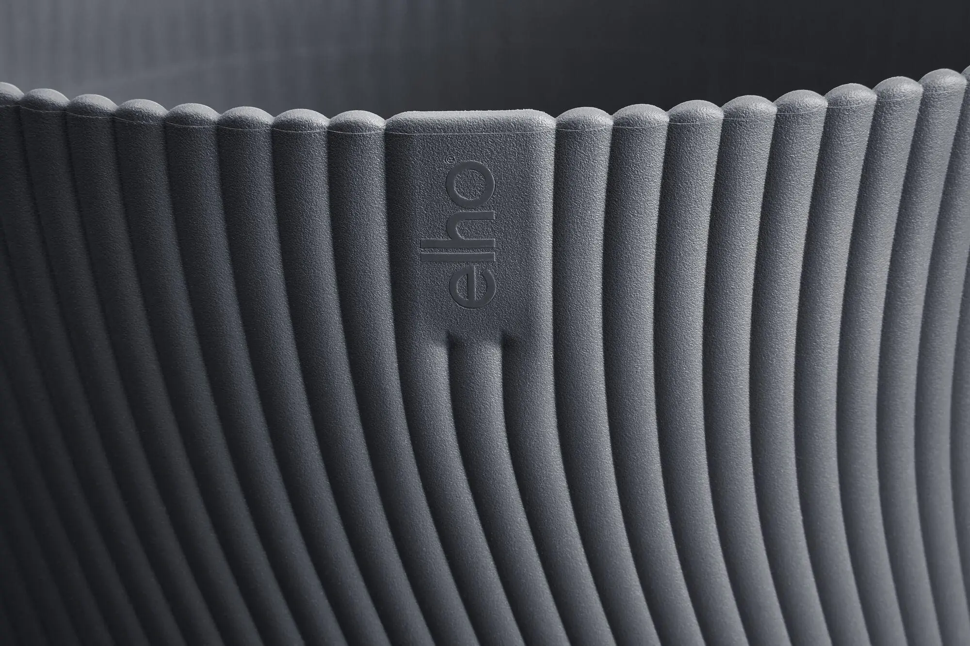 Elho Übertopf Sereh Kunststoff Ø 25 x 21 cm anthrazit