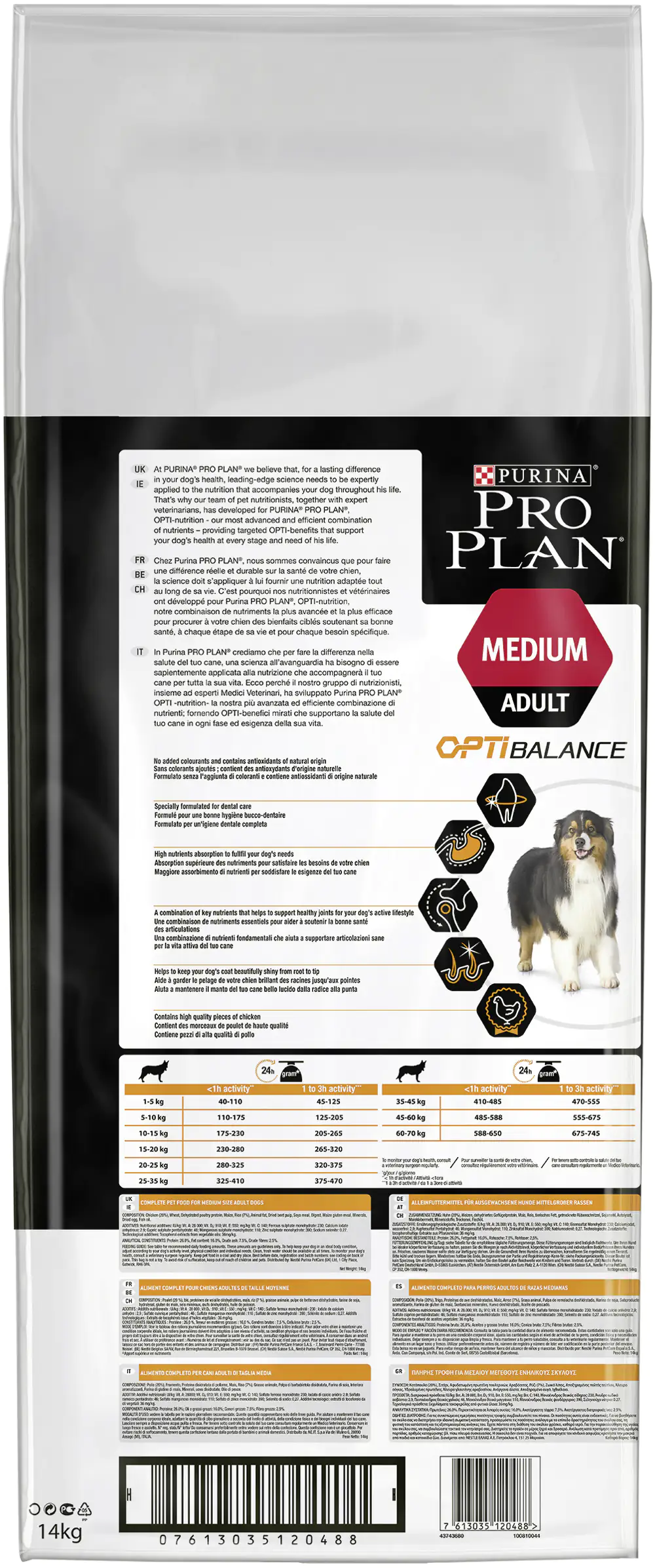 Purina PRO PLAN Dog Medium Adult Huhn trocken 14 kg Purina PRO PLAN Dog Medium Adult Huhn trocken 14 kg