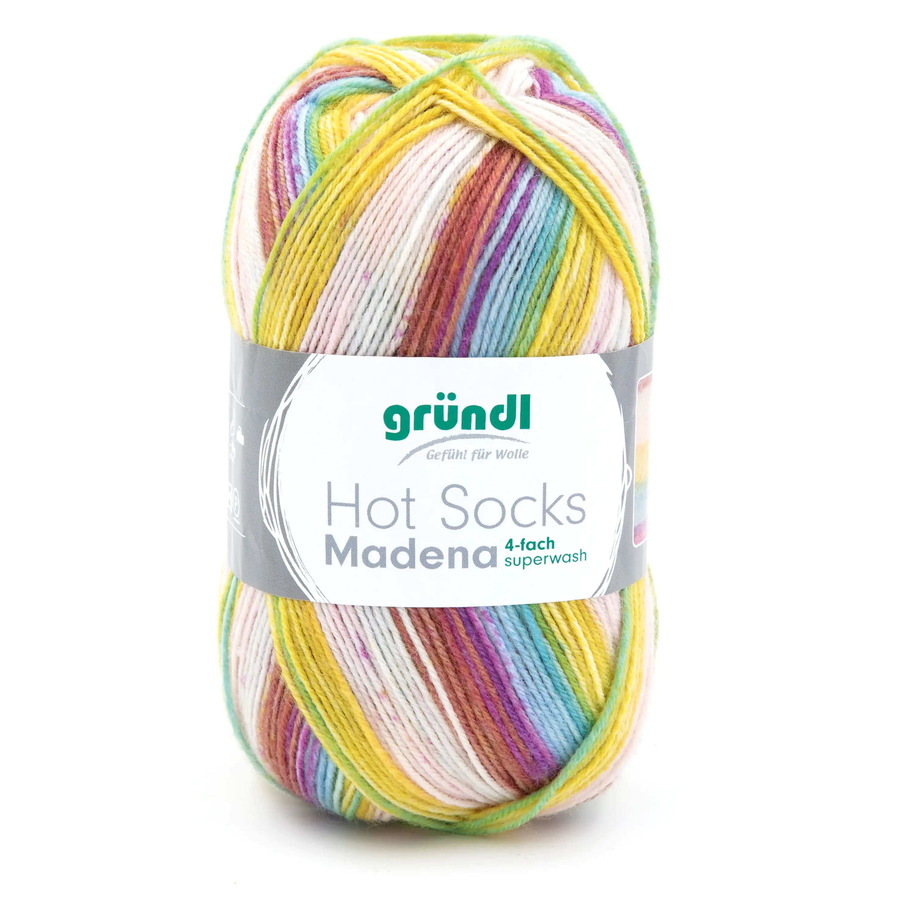 Gründl Wolle Hot Socks Madena, 4-fach,100 g, caribean-summer