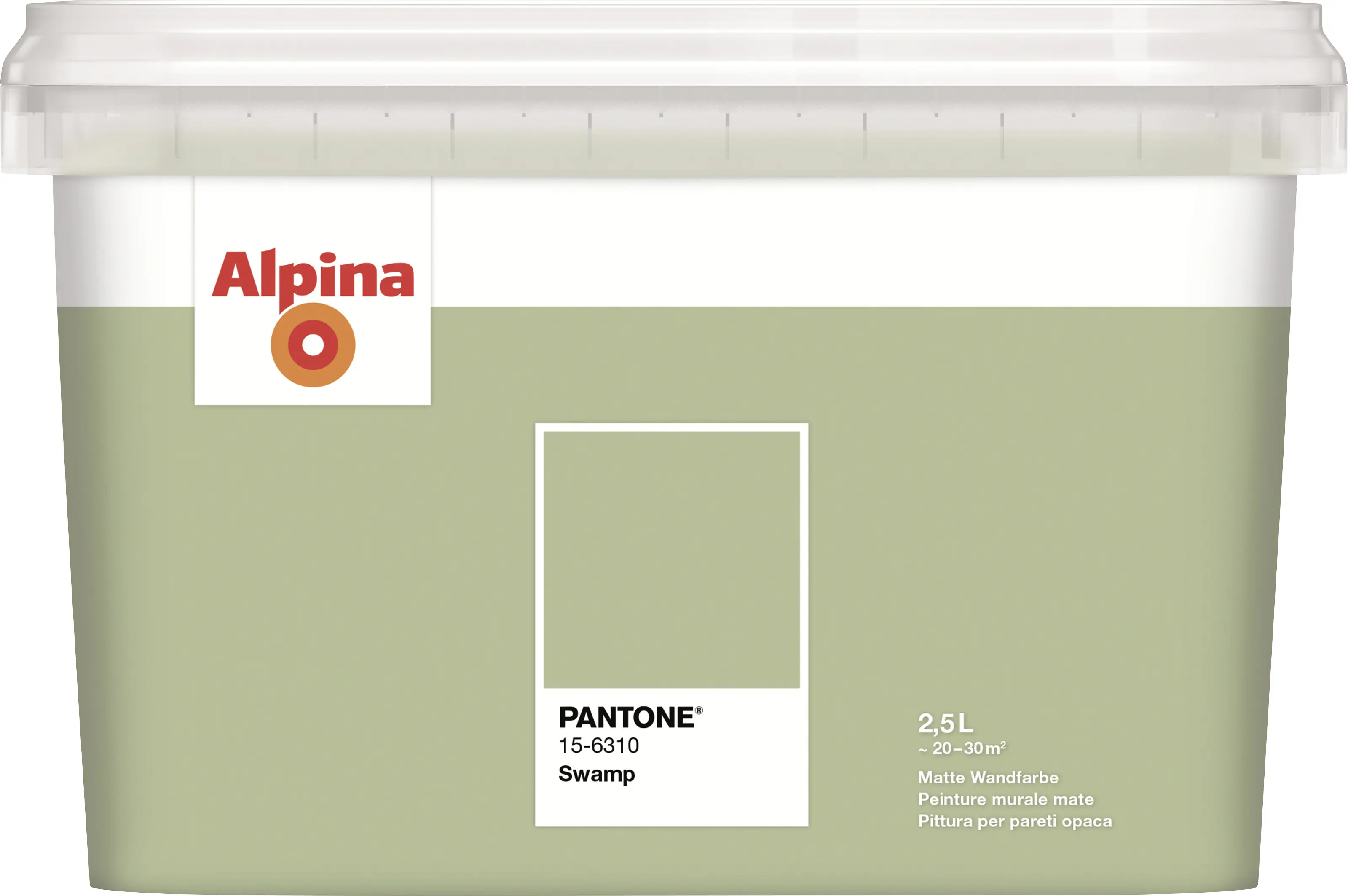 Alpina Wandfarbe Pantone matt swamp 2,5 L
