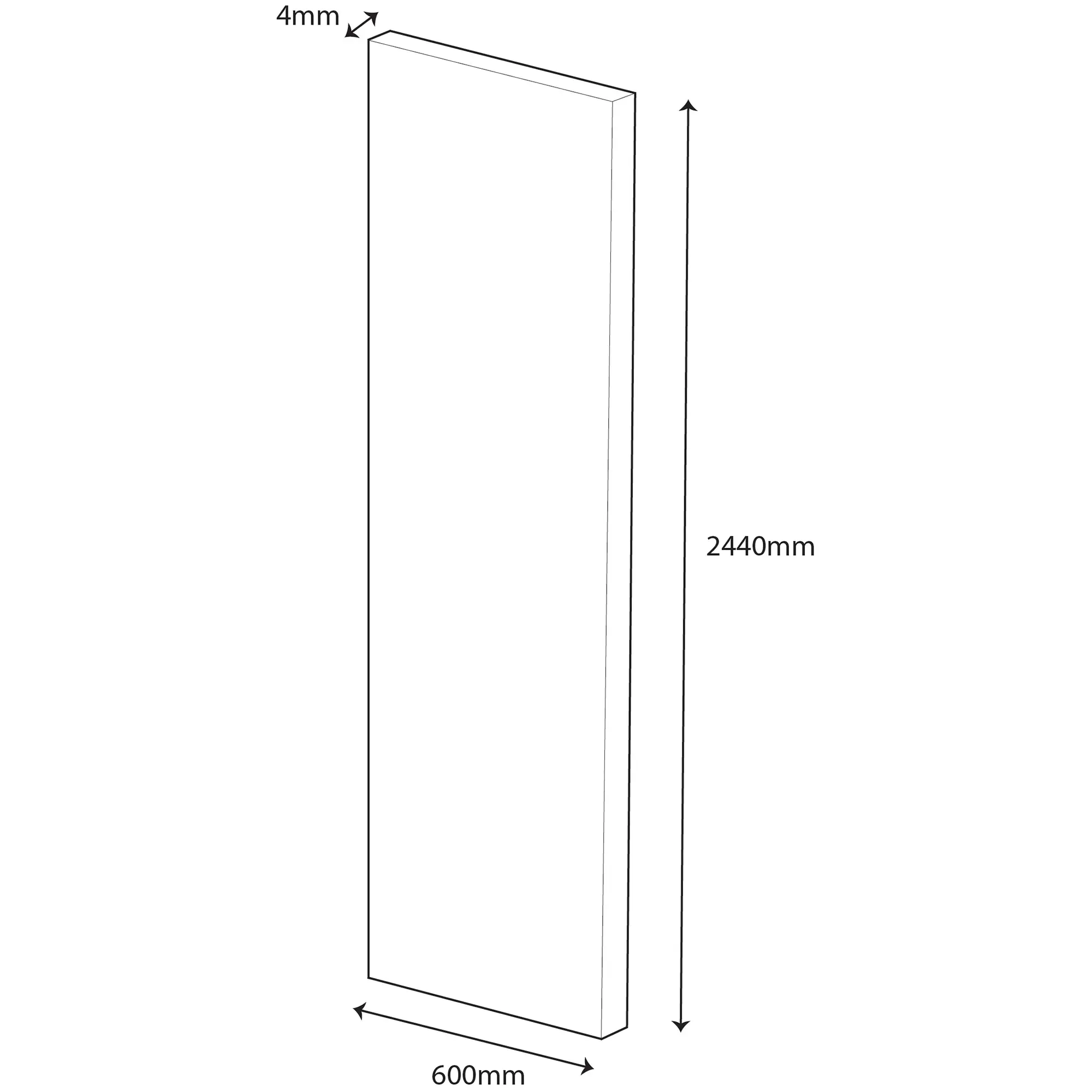 Wetwall Alloy Wandpaneel  Malibu Grey/Storm Blue 60 x 244 cm