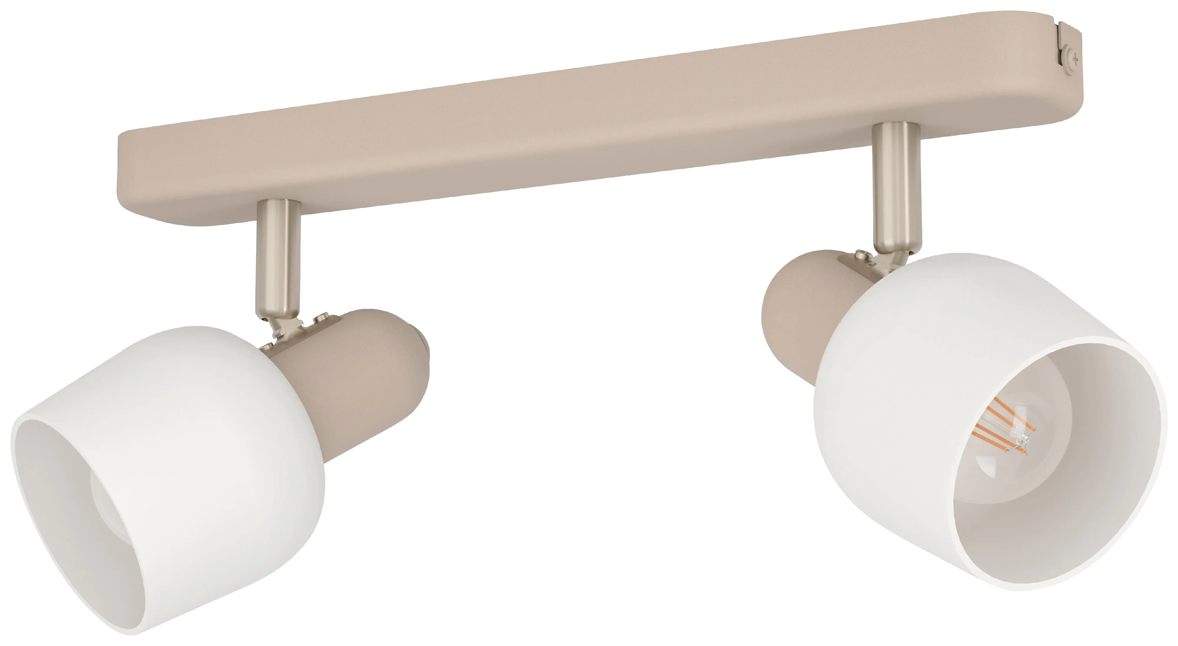 Eglo 2er Spot Corato sand weiß 30 x 12,5 cm