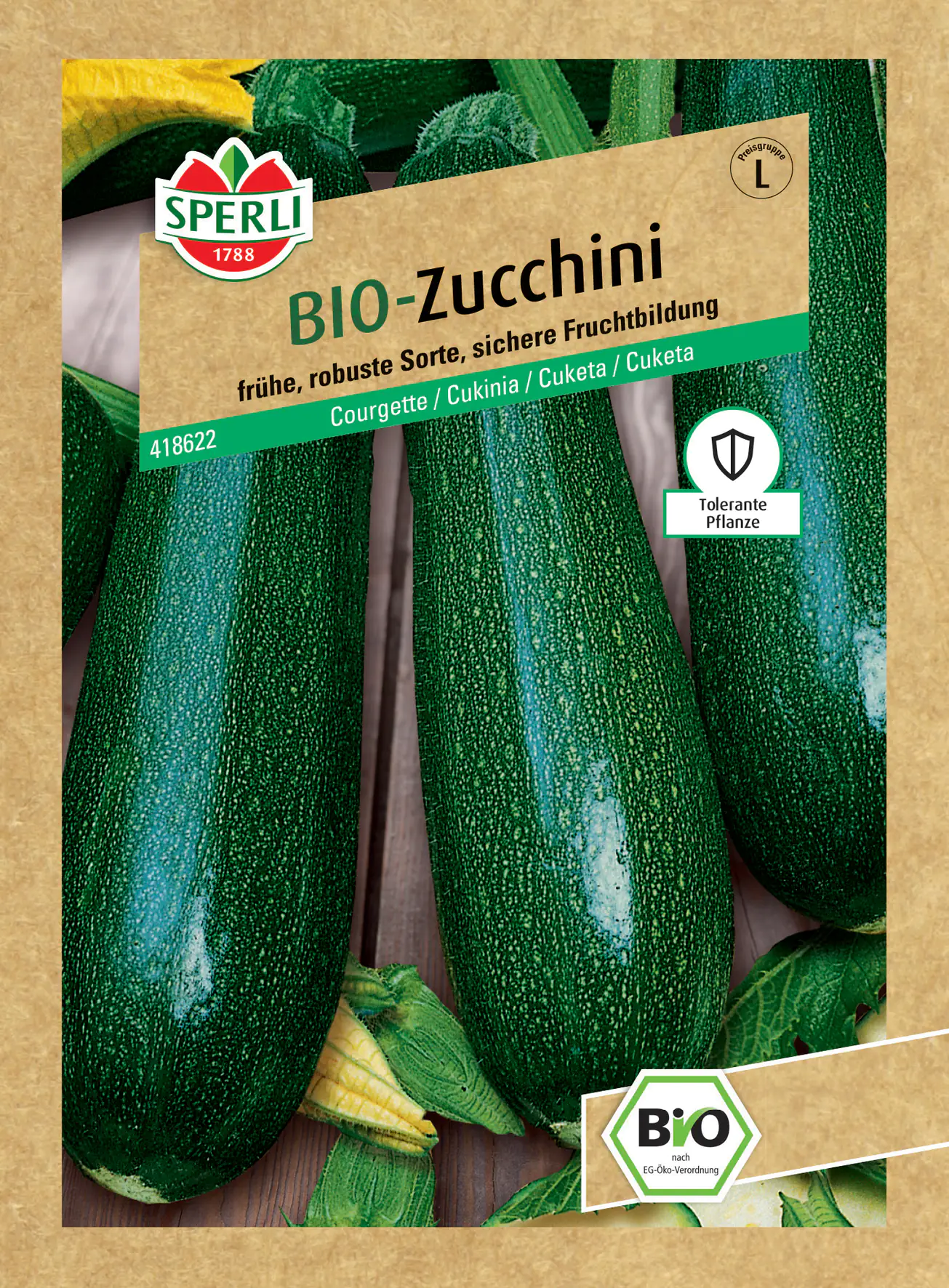 Sperli BIO Zucchini F1