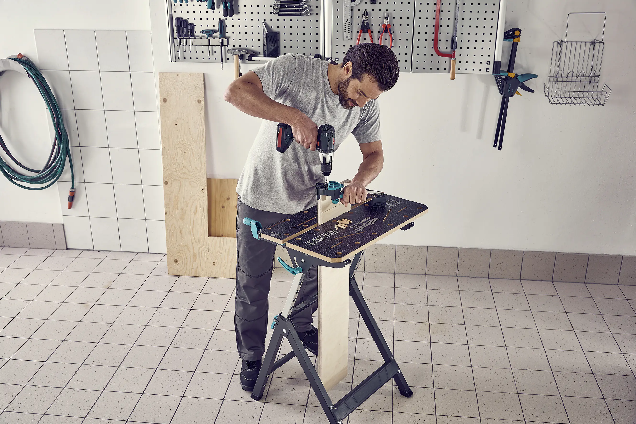 Wolfcraft Maschinen- und Spanntisch Master 750 Ergo höhenverstellbar Wolfcraft Maschinen- und Spanntisch Master 750 Ergo höhenverstellbar