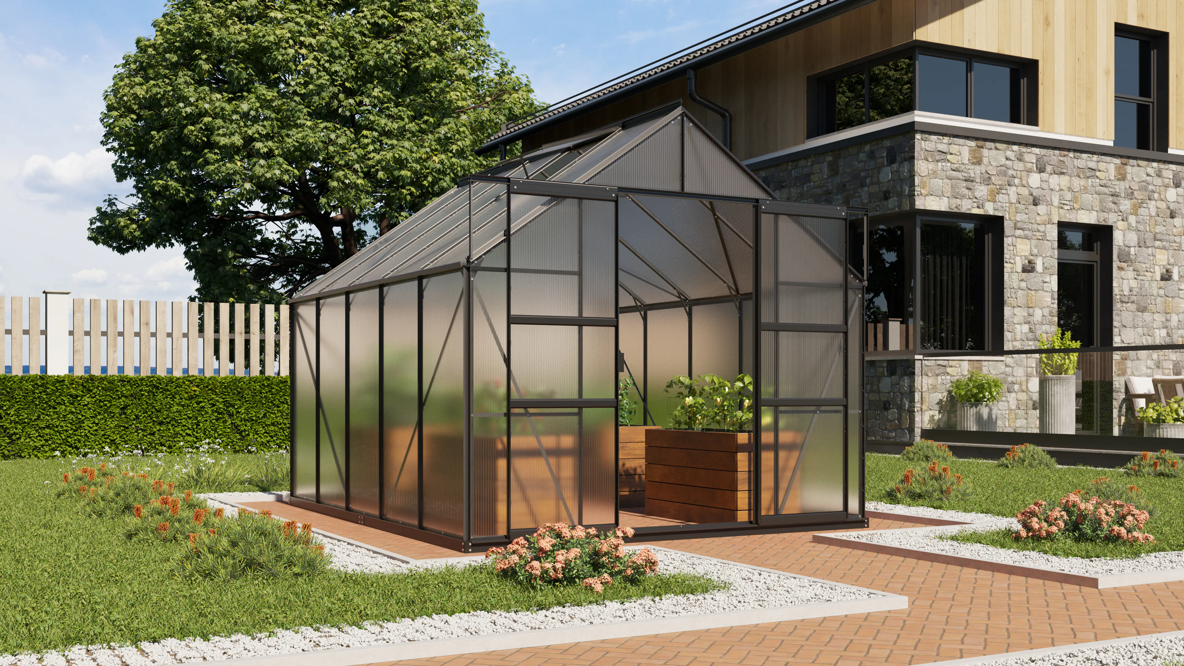 Vitavia Gewächshaus Mars 8300 254 x 317 cm 4 mm Hohlkammerplatten