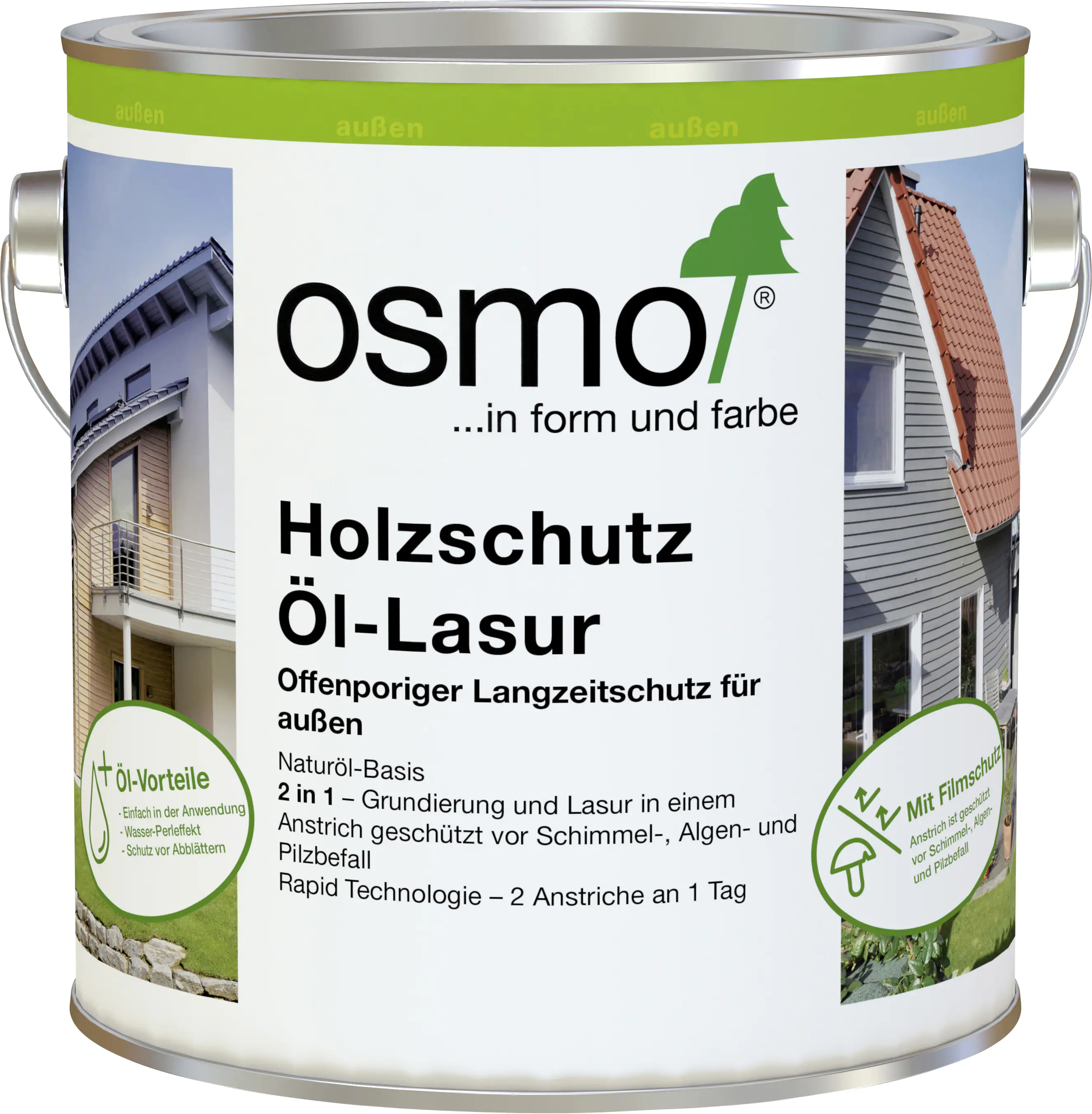 Osmo Holzschutz Öl-Lasur 750 ml perlgrau