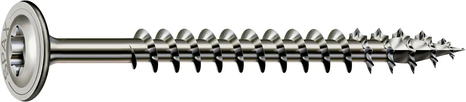 Spax Tellerkopfschrauben 8.0 x 80 mm TX 40 - 20 Stück Edelstahl