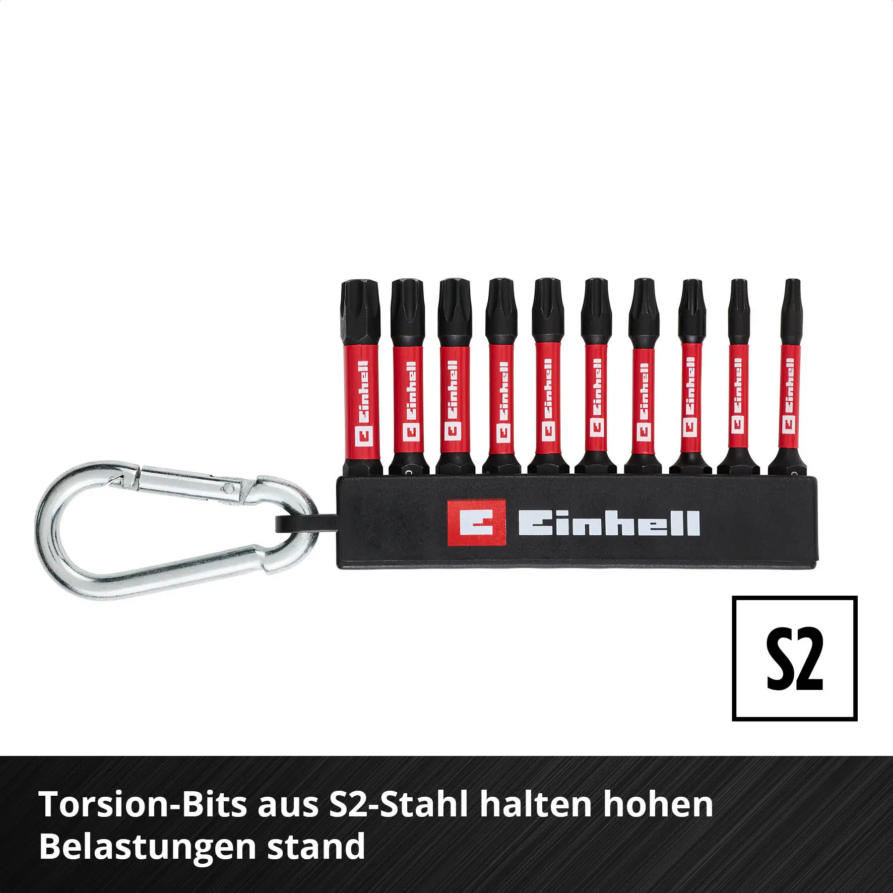 Einhell Schraubenset mit Bits in E-Case-Koffer 2.445-teilig