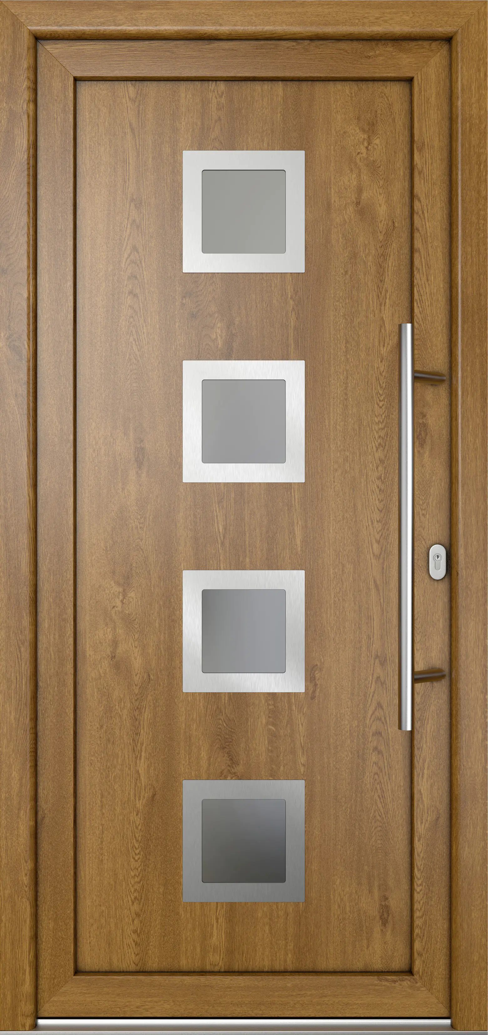 Meeth Haustür Signum Pro PVC Modell 84 108 x 208 cm DIN Rechts weiß/golden oak Meeth Haustür Signum Pro PVC Modell 84 108 x 208 cm DIN Rechts weiß/golden oak