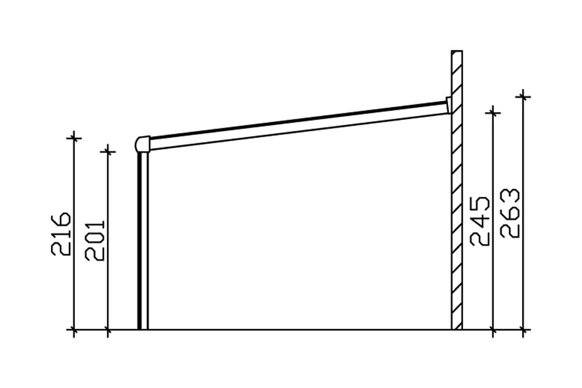 SKAN HOLZ Terrassenüberdachung Monza 648 x 357 cm Aluminium Weiß SKAN HOLZ Terrassenüberdachung Monza 648 x 357 cm Aluminium Weiß