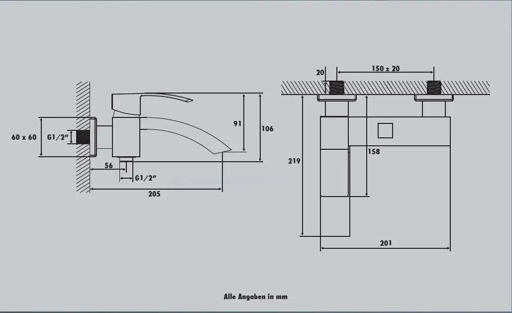 Primaster Badewannenarmatur Splash verchromt