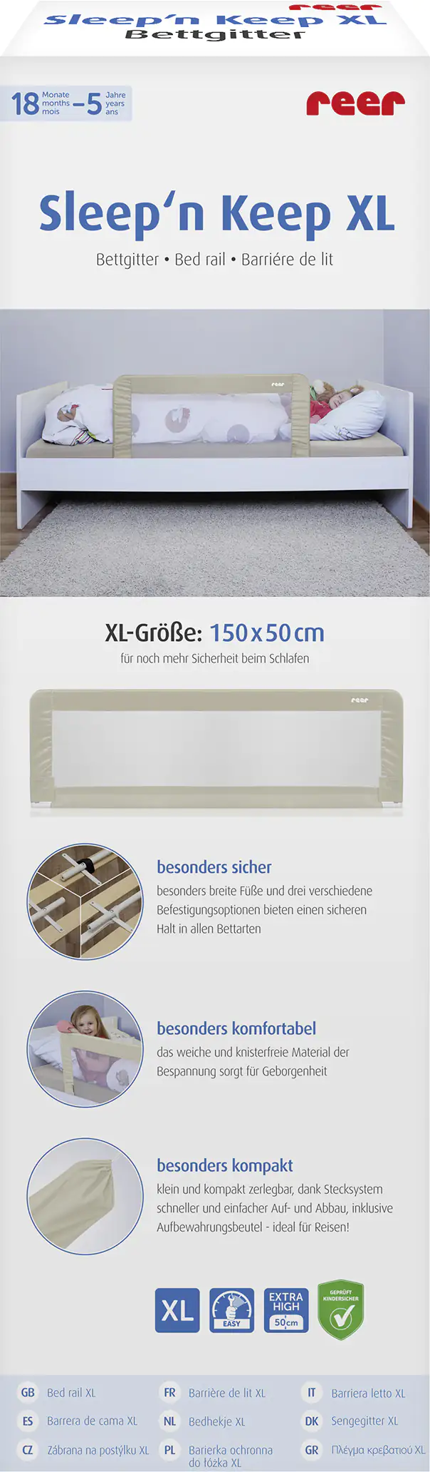 Reer Bettgitter Sleepn Keep 150 cm