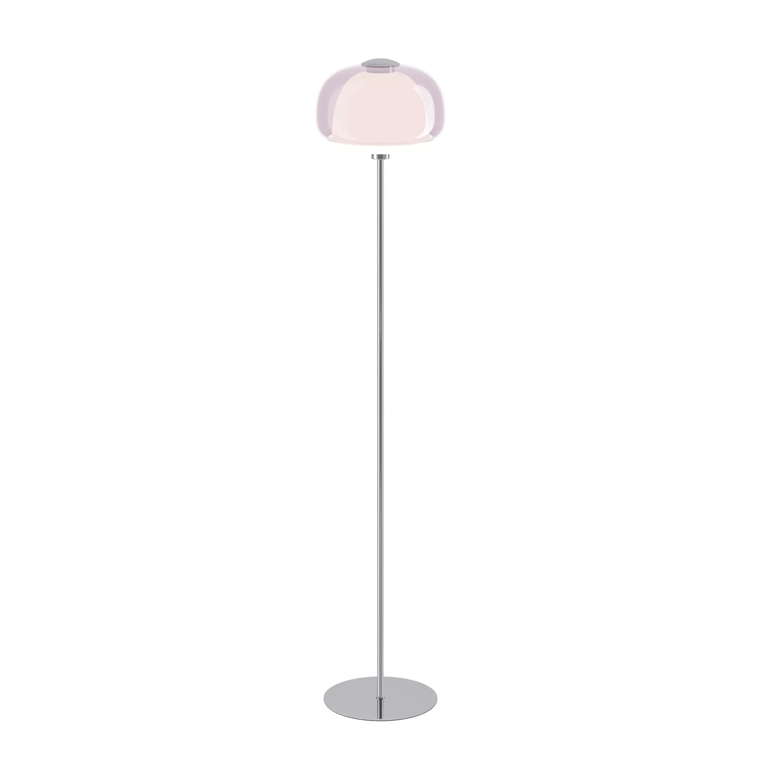 Eglo Stehleuchte Belomontejo E27 Ø 30 x 157,5 cm chrom/weiß/pink