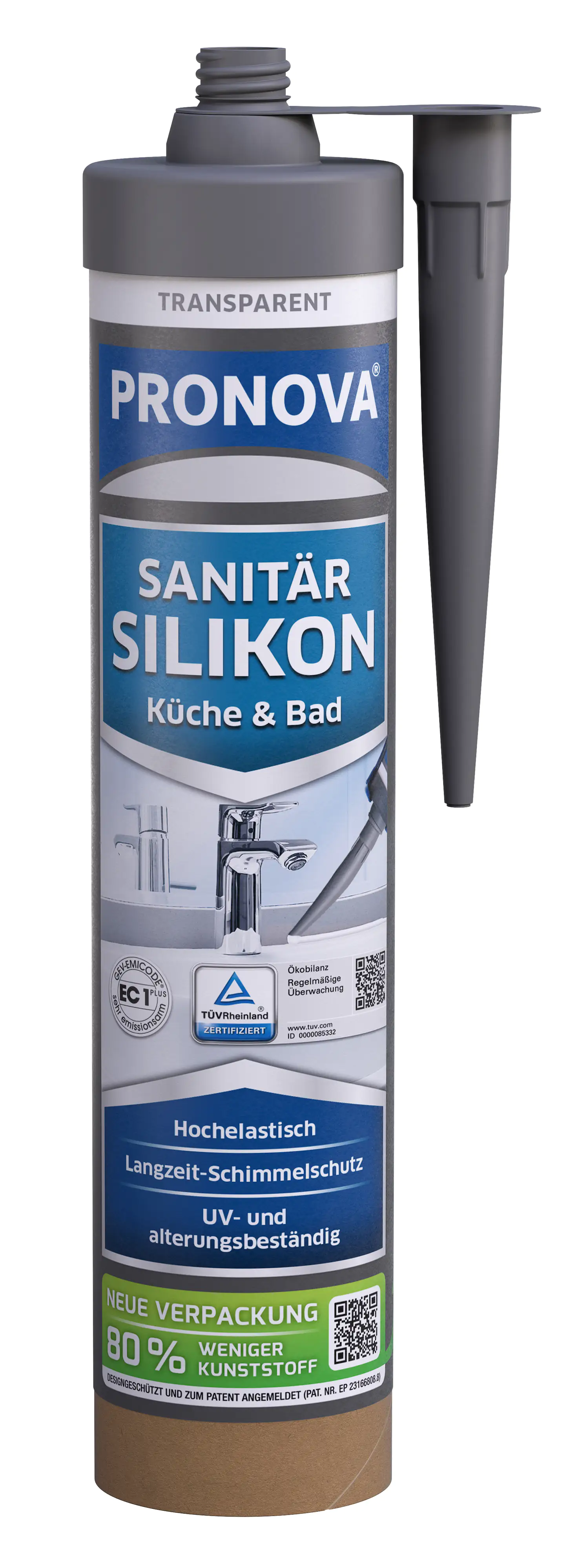 PRONOVA ECO Sanitär Silikon 280 ml transparent PRONOVA ECO Sanitär Silikon 280 ml transparent