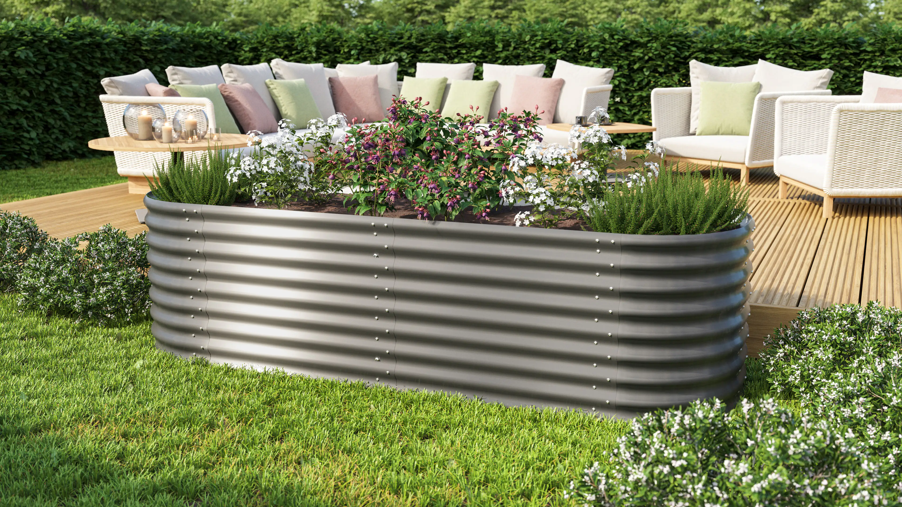 Vitavia Erweiterung Stretched zu Hochbeet 630 80 x 63 cm granit