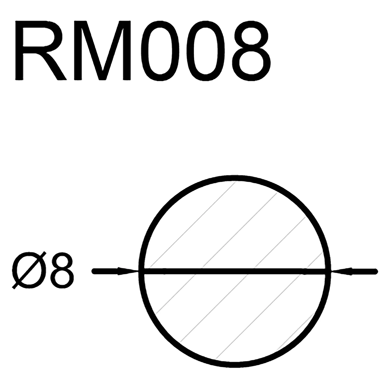 FN Neuhofer Rundstab glatt 100 cm 8 x 8 mm Buche