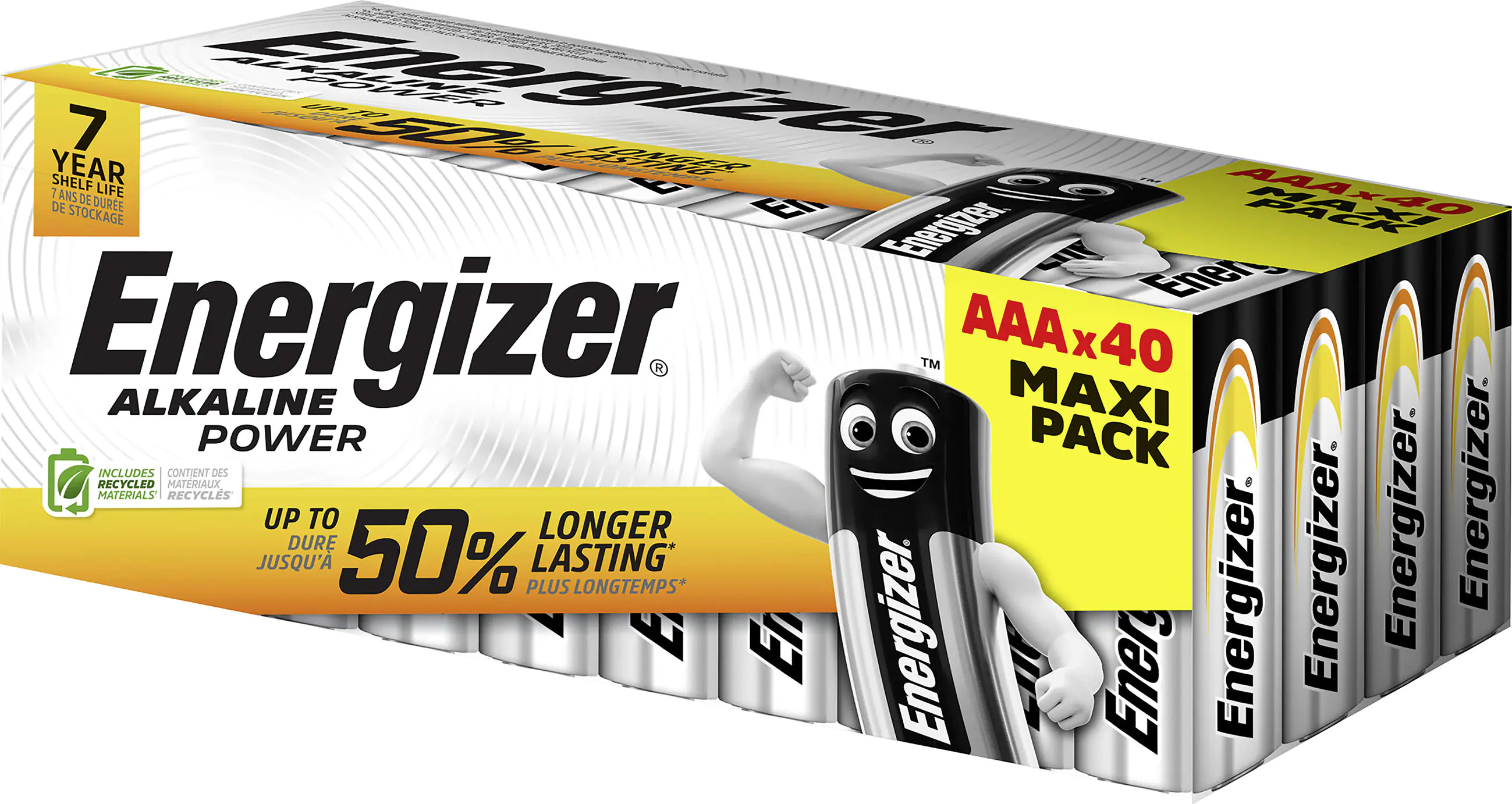 Energizer Alkaline Power Micro AAA LR03 40er Pack