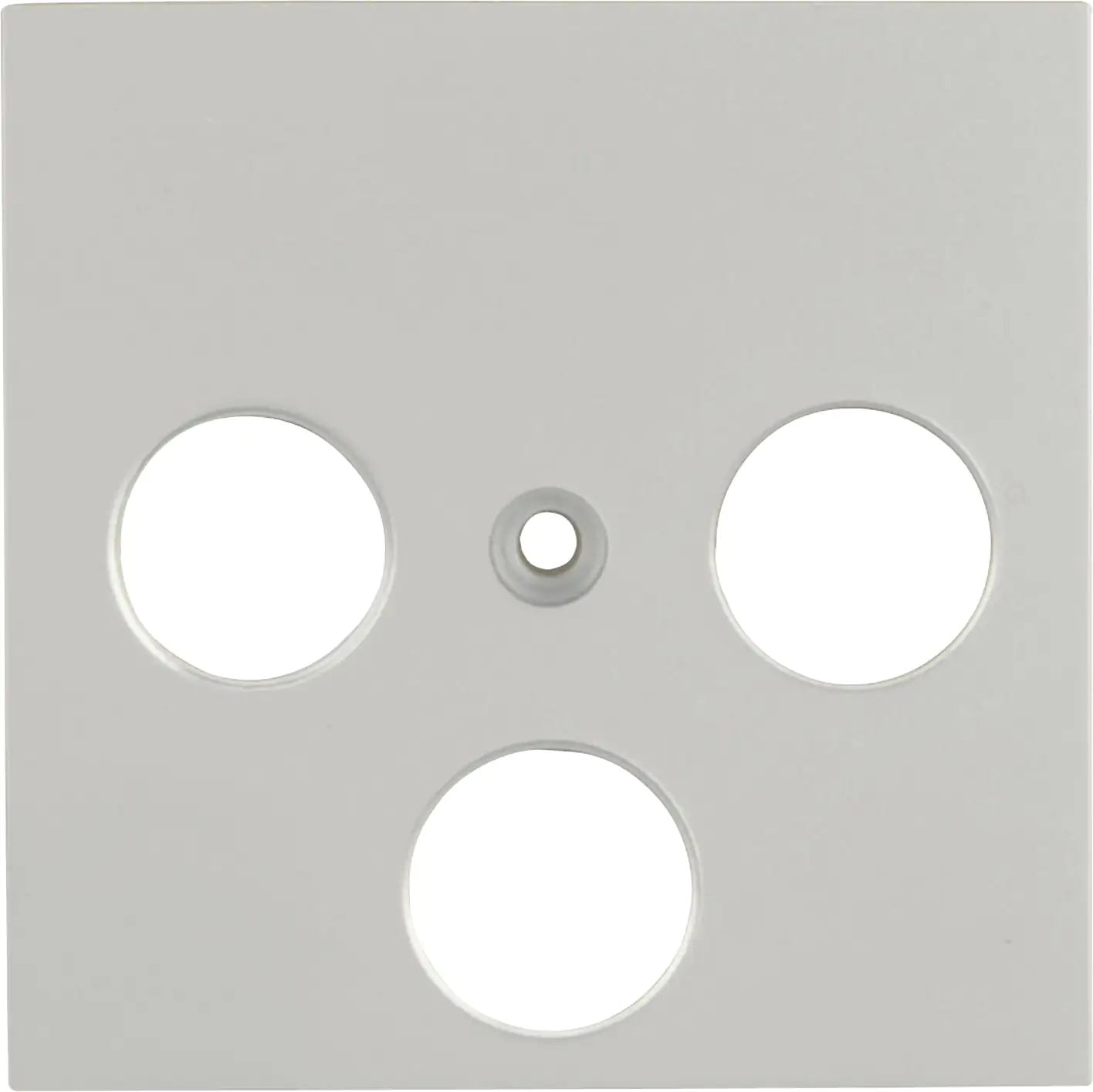 Unitec Abdeckung SAT/TV silber, Serie Karea Unitec Abdeckung SAT/TV silber, Serie Karea