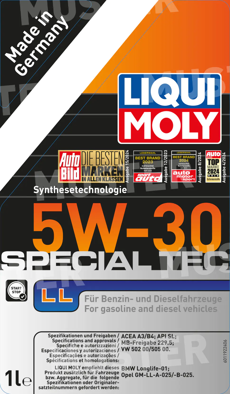 Liqui Moly Motoröl Special TecLL 5W-30 1 L