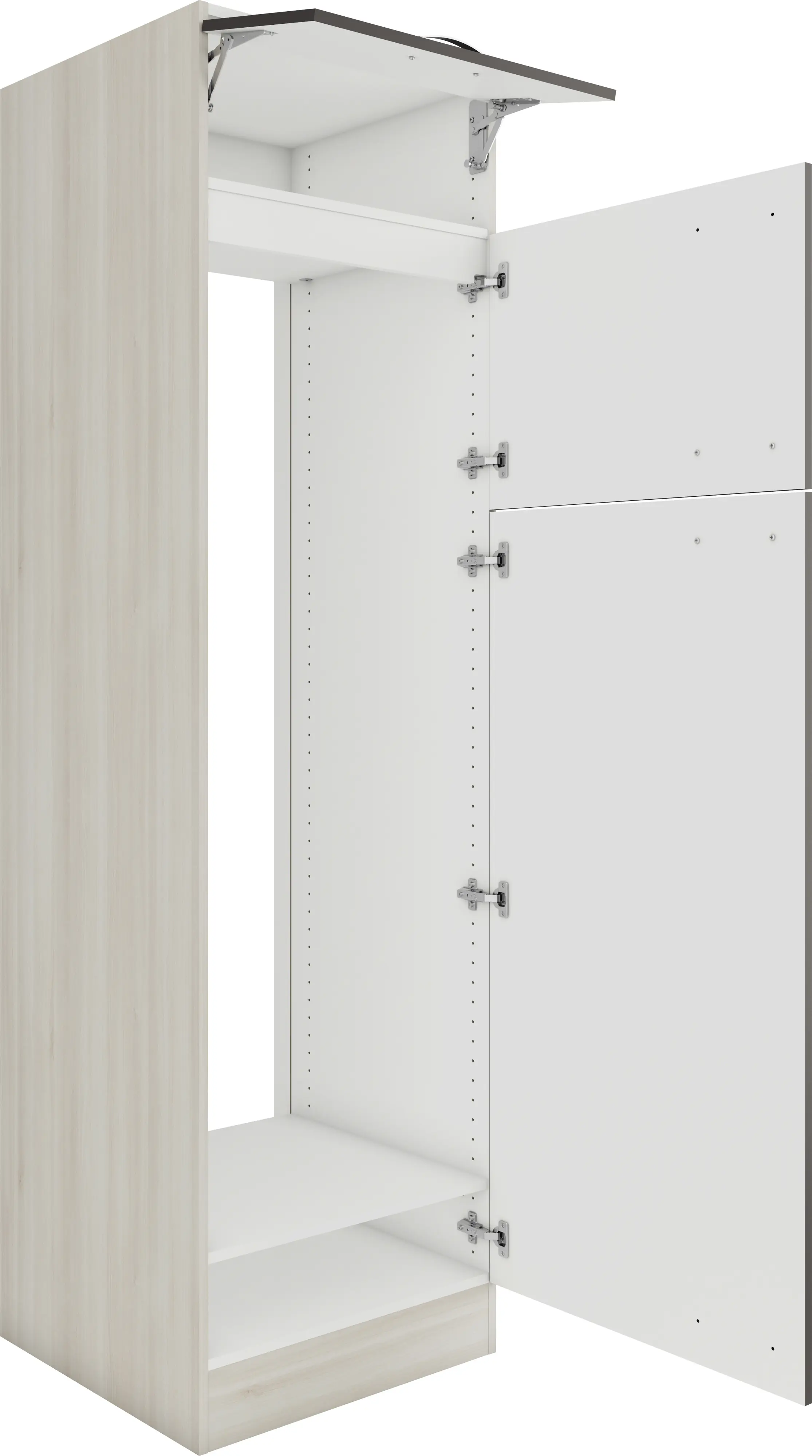 Optifit Hochschrank Faro 220 anthrazit/akazie 60 cm
