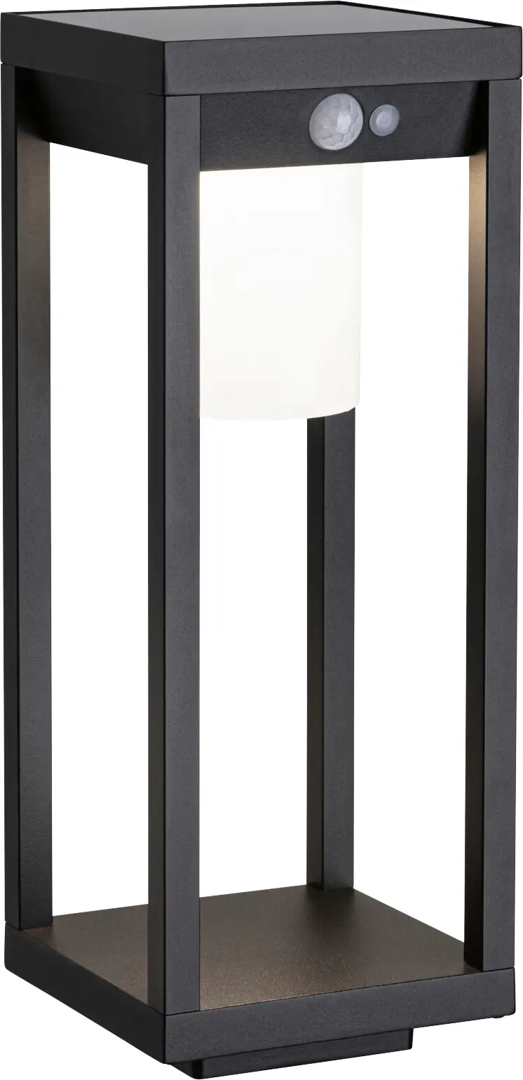 Paulmann LED Solarleuchte Marisol schwarz 40 x 15cm mit Bewegungsmelder