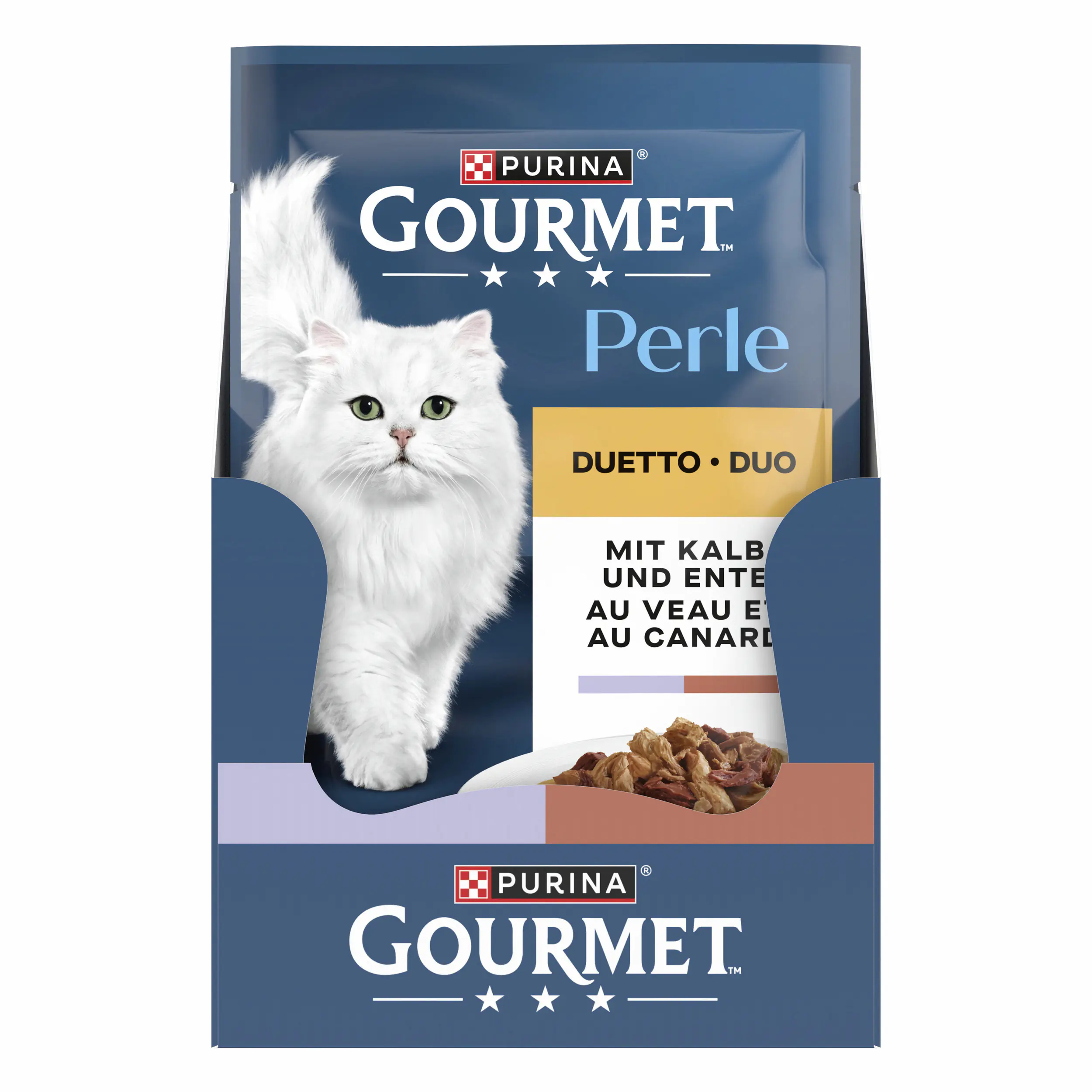 Gourmet Perle Duetto mit Kalb & Ente 85 g