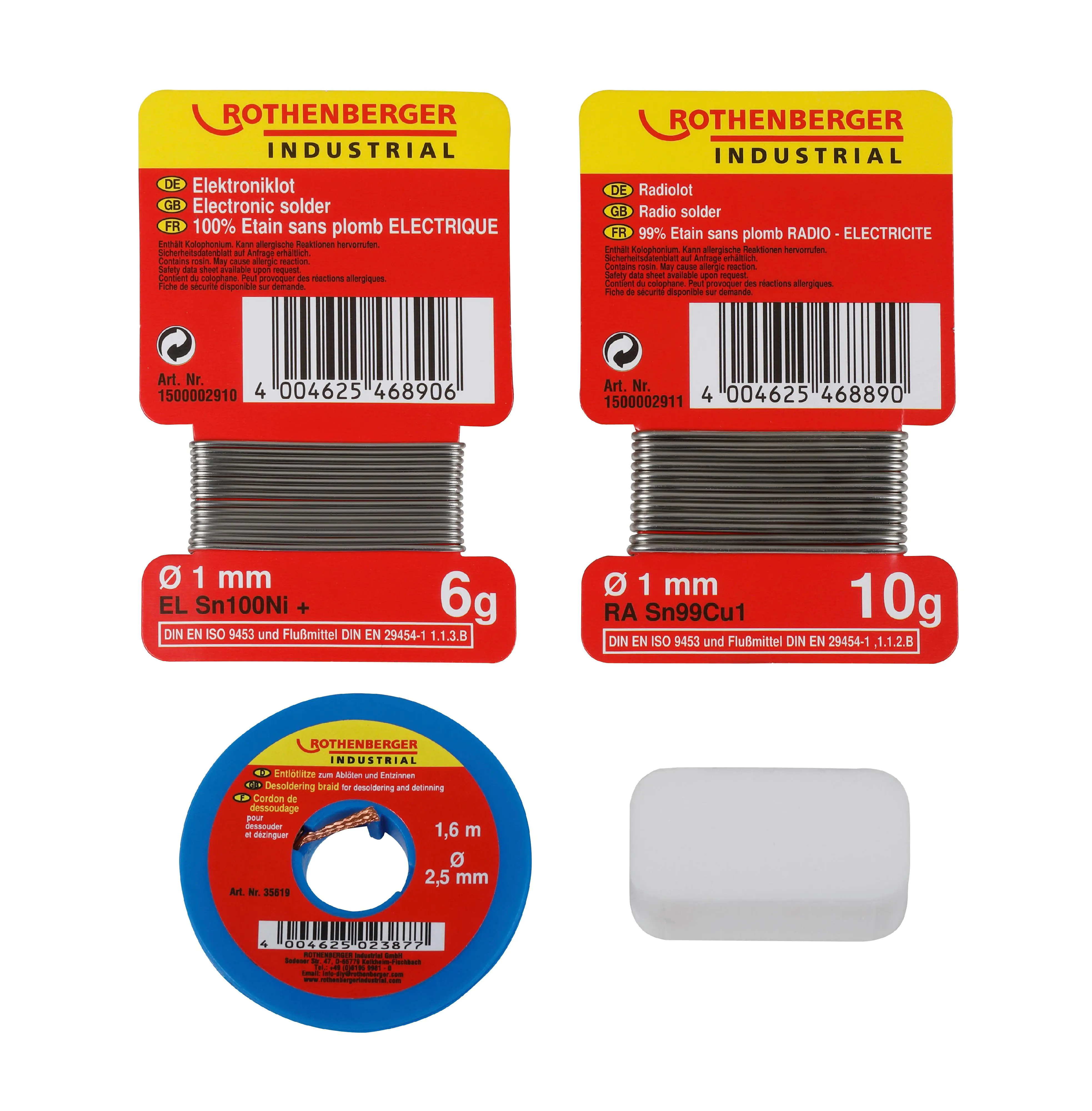 Rothenberger Radio-Elektronik-Set 4-teilig bleifrei