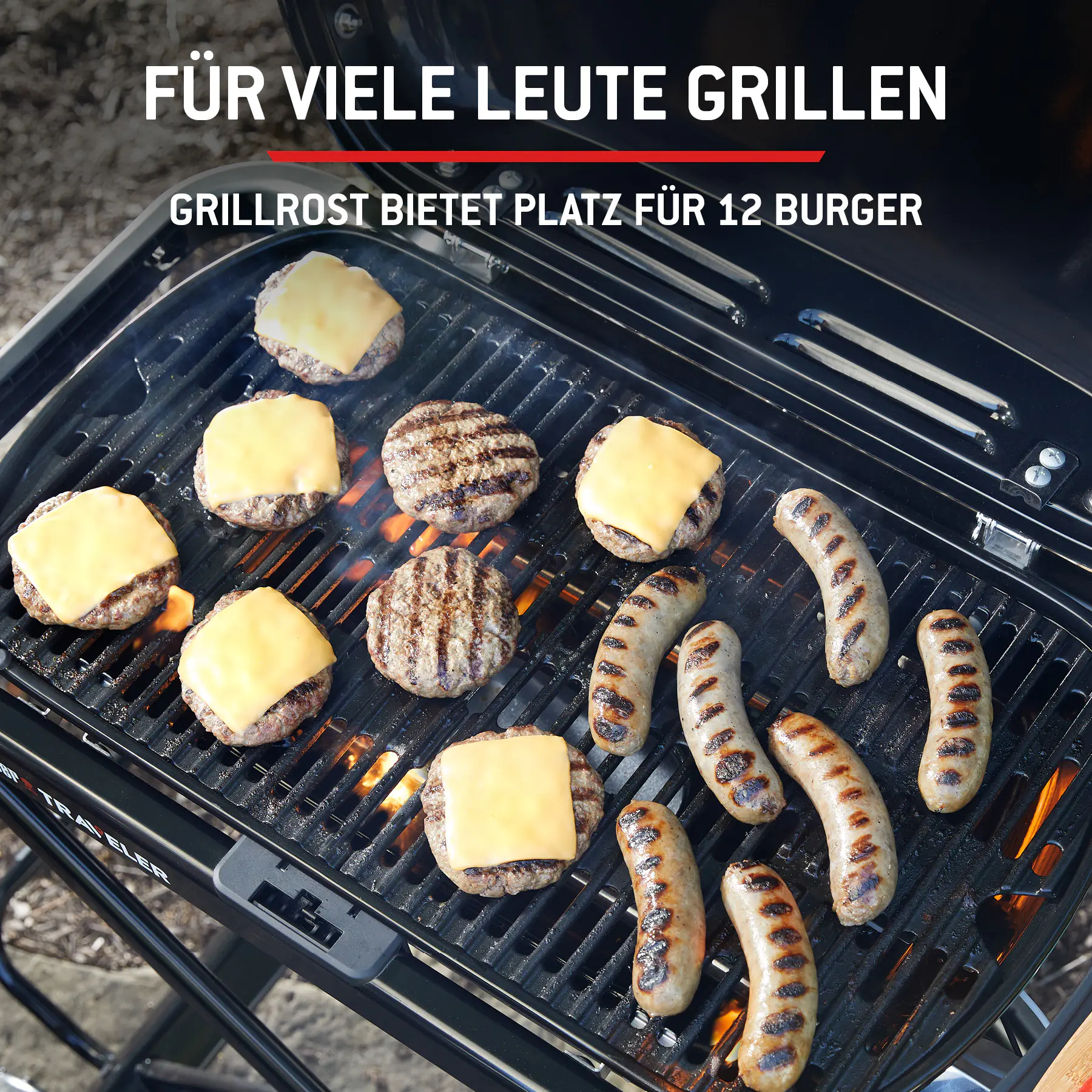 Weber Gasgrill Traveler Grillfläche: 63 x 34 cm