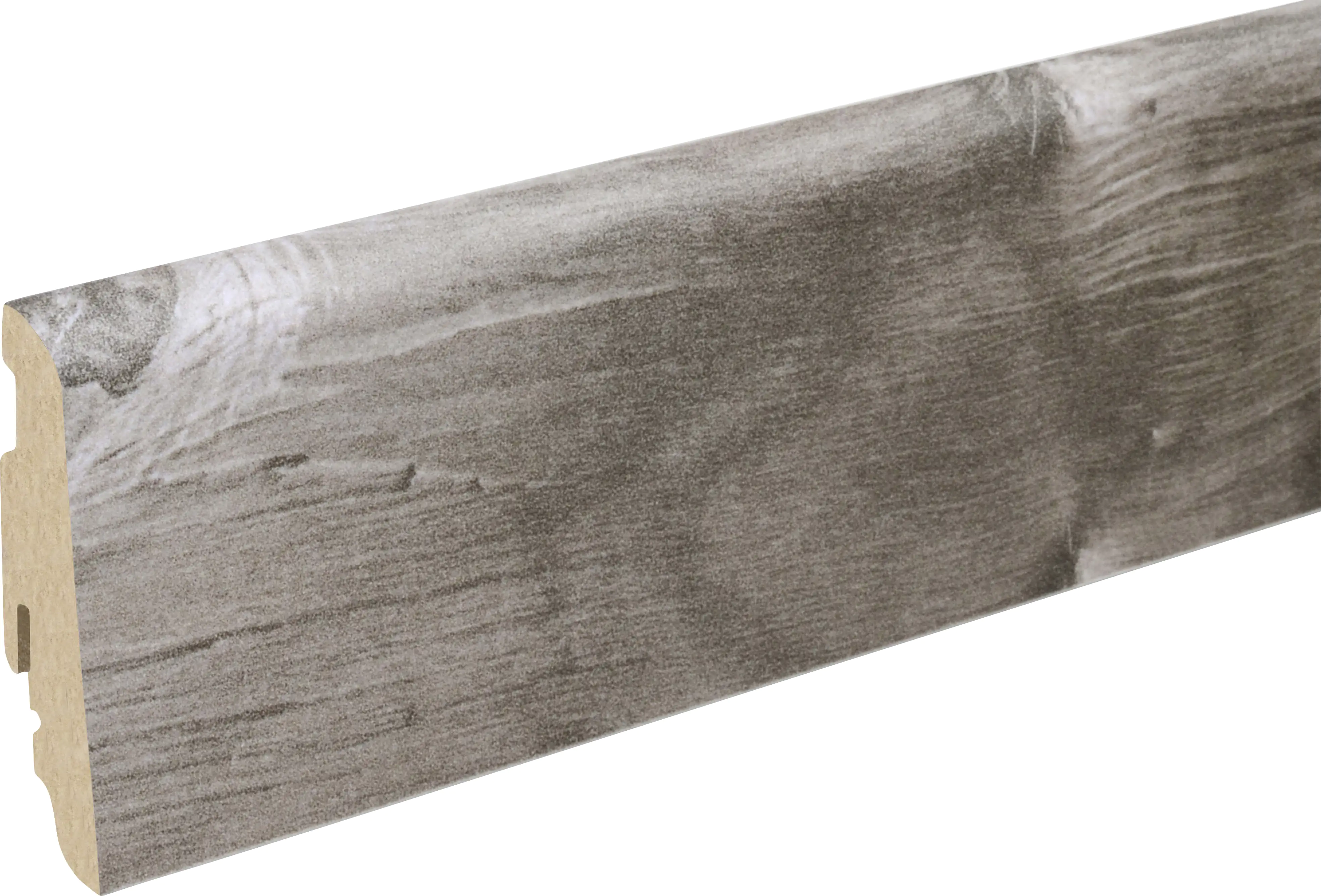 Neuhofer Fußleiste 240 cm 58 x 19 mm Spaltholz grau Neuhofer Fußleiste 240 cm 58 x 19 mm Spaltholz grau