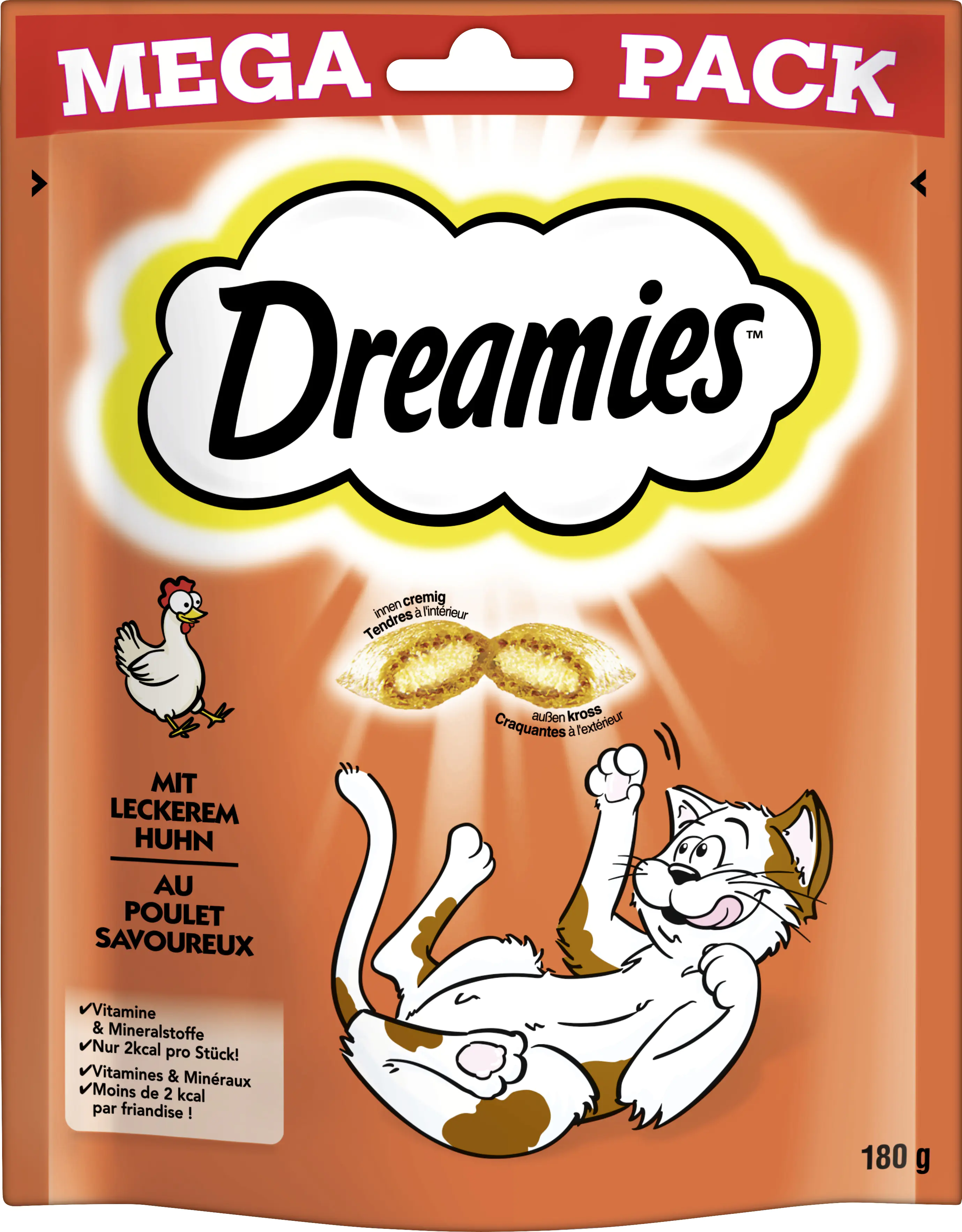 DREAMIES Katzensnack mit Huhn 180 g Mega Pack DREAMIES Katzensnack mit Huhn 180 g Mega Pack