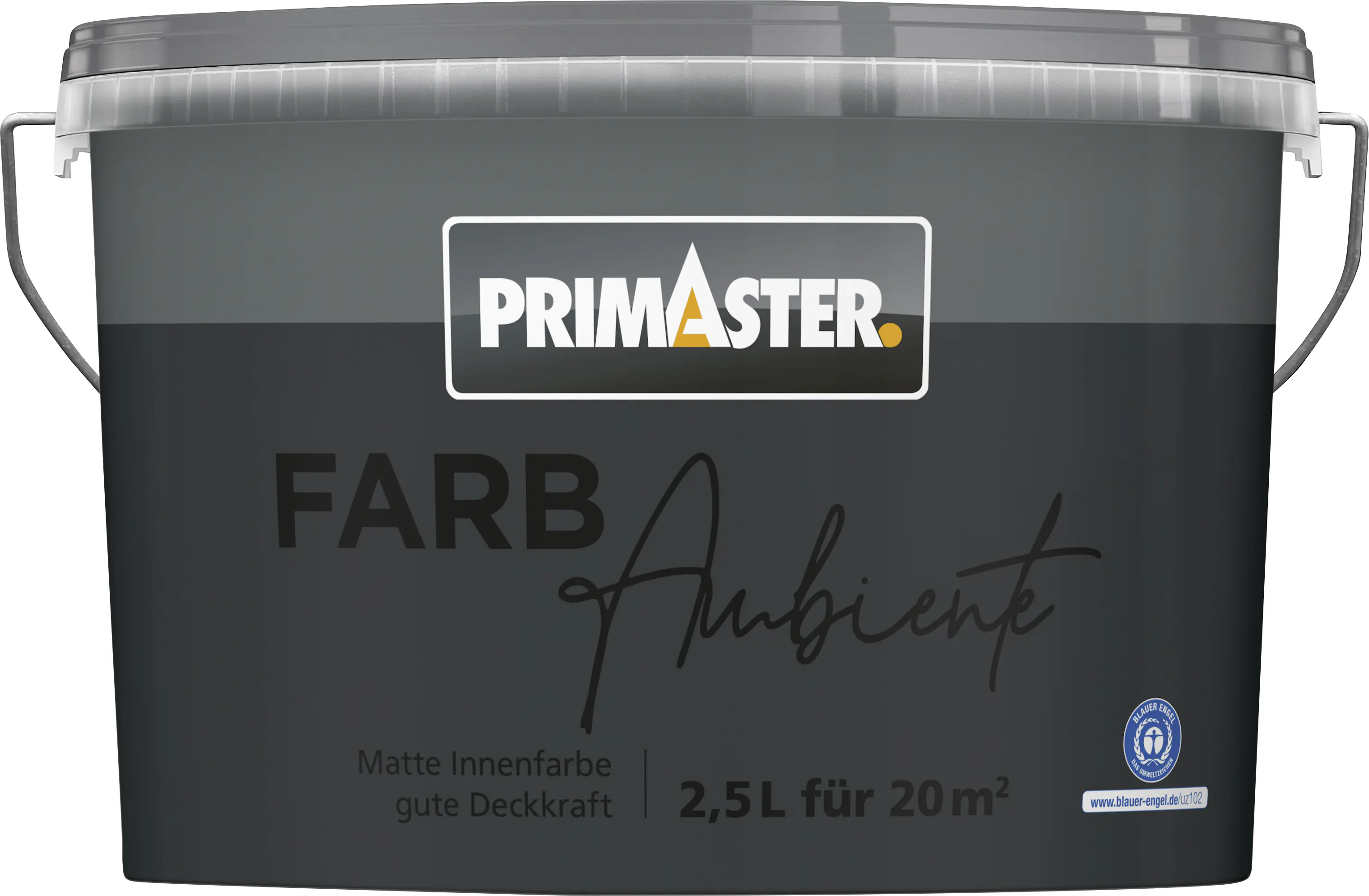 Primaster Farbambiente Wandfarbe matt anthrazit 2,5L