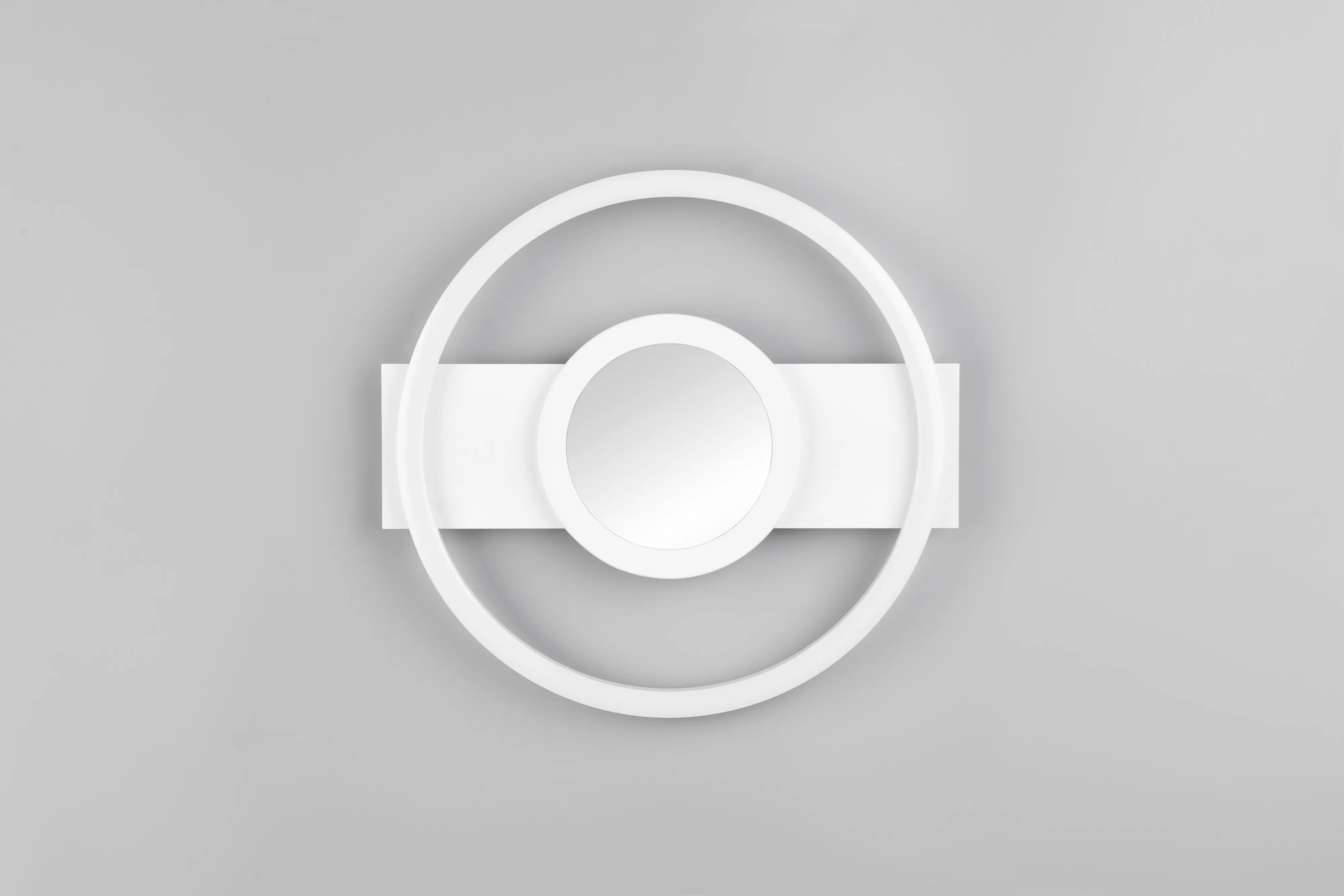 Trio LED-Deckenleuchte Wheeler Ø 35 cm neutralweiß weiß matt