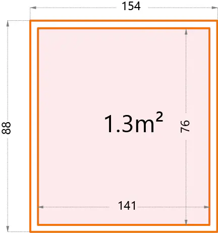 Telluria Geräteschrank Giarmadio schwarz 154 x 88 cm