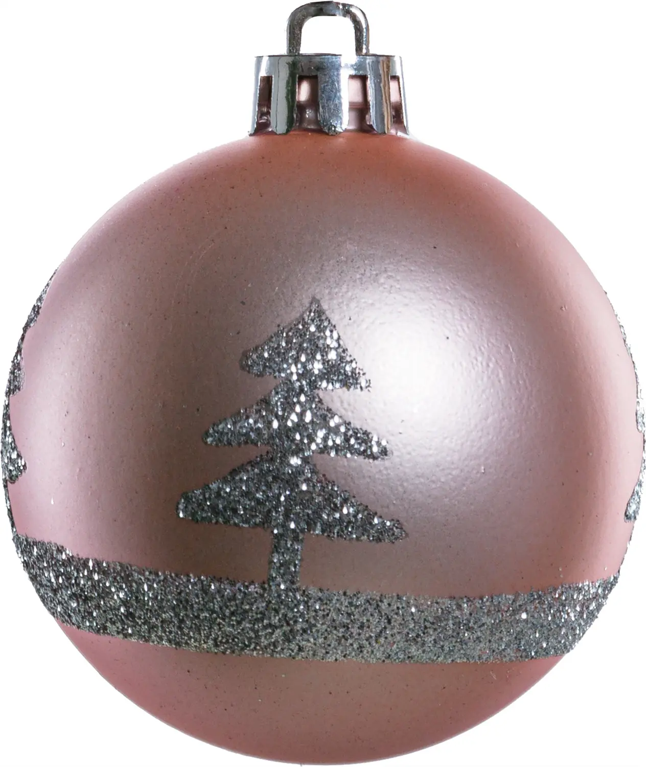 TrendLine Weihnachtskugeln bruchfest, langlebig Ø 6 cm rosa mattiert 6 Stück