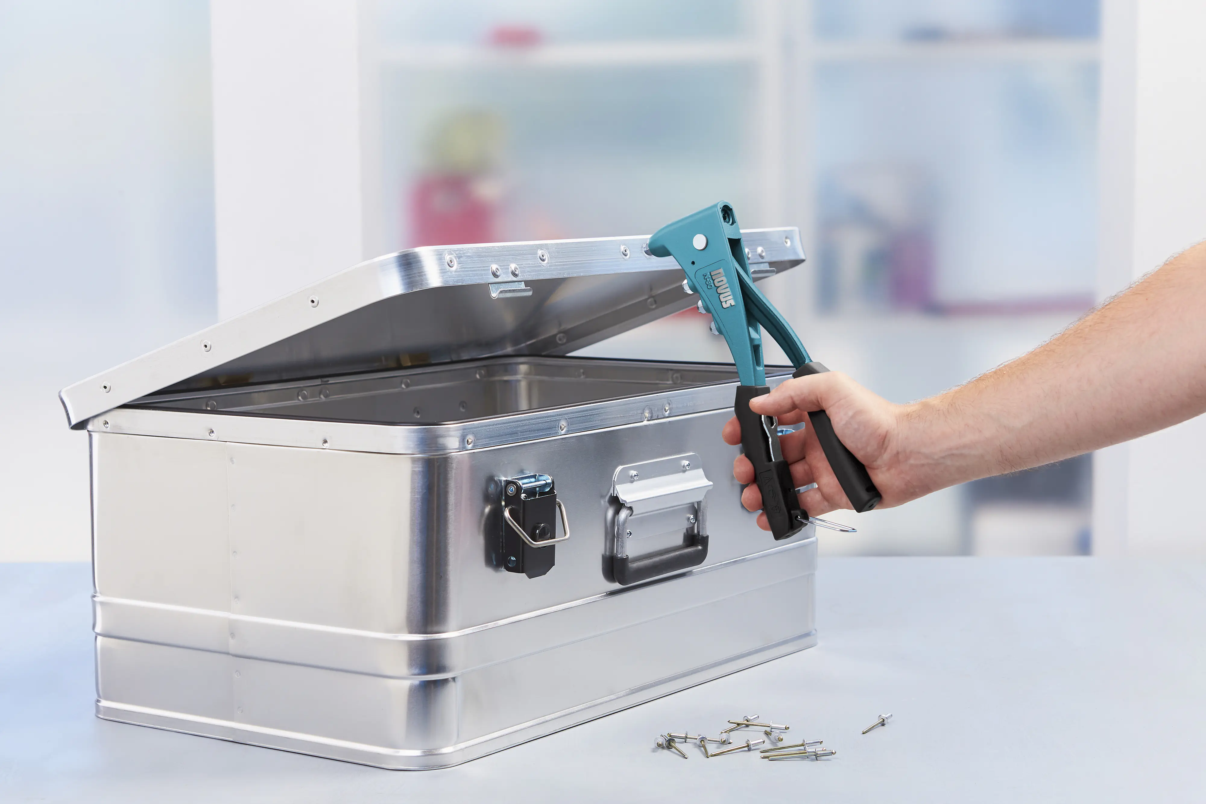 Novus Blindnietzangen N-30 Blue