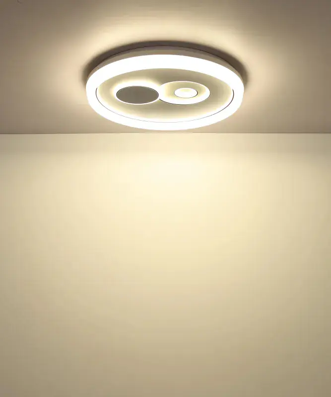 Globo Deckenleuchte Ruiz I 49 x 7 cm (Ø x H) weiß matt warmweiß-kaltweiß