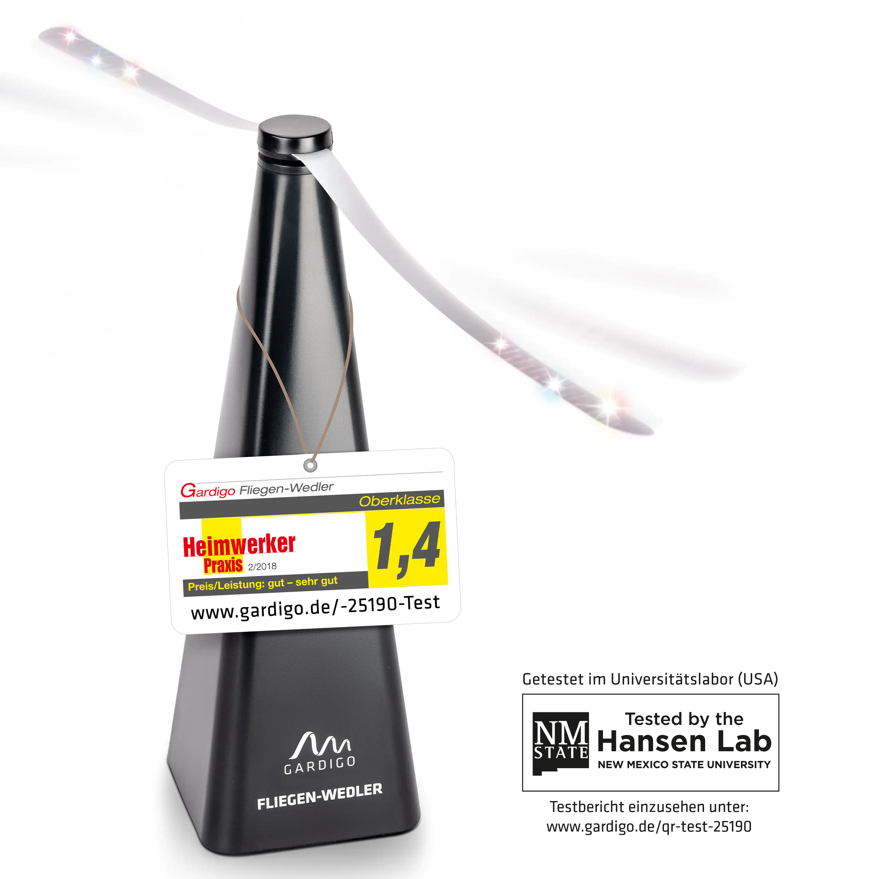 Gardigo Fliegenwedler mit Aufhänger batteriebetrieben Gardigo Fliegenwedler mit Aufhänger batteriebetrieben
