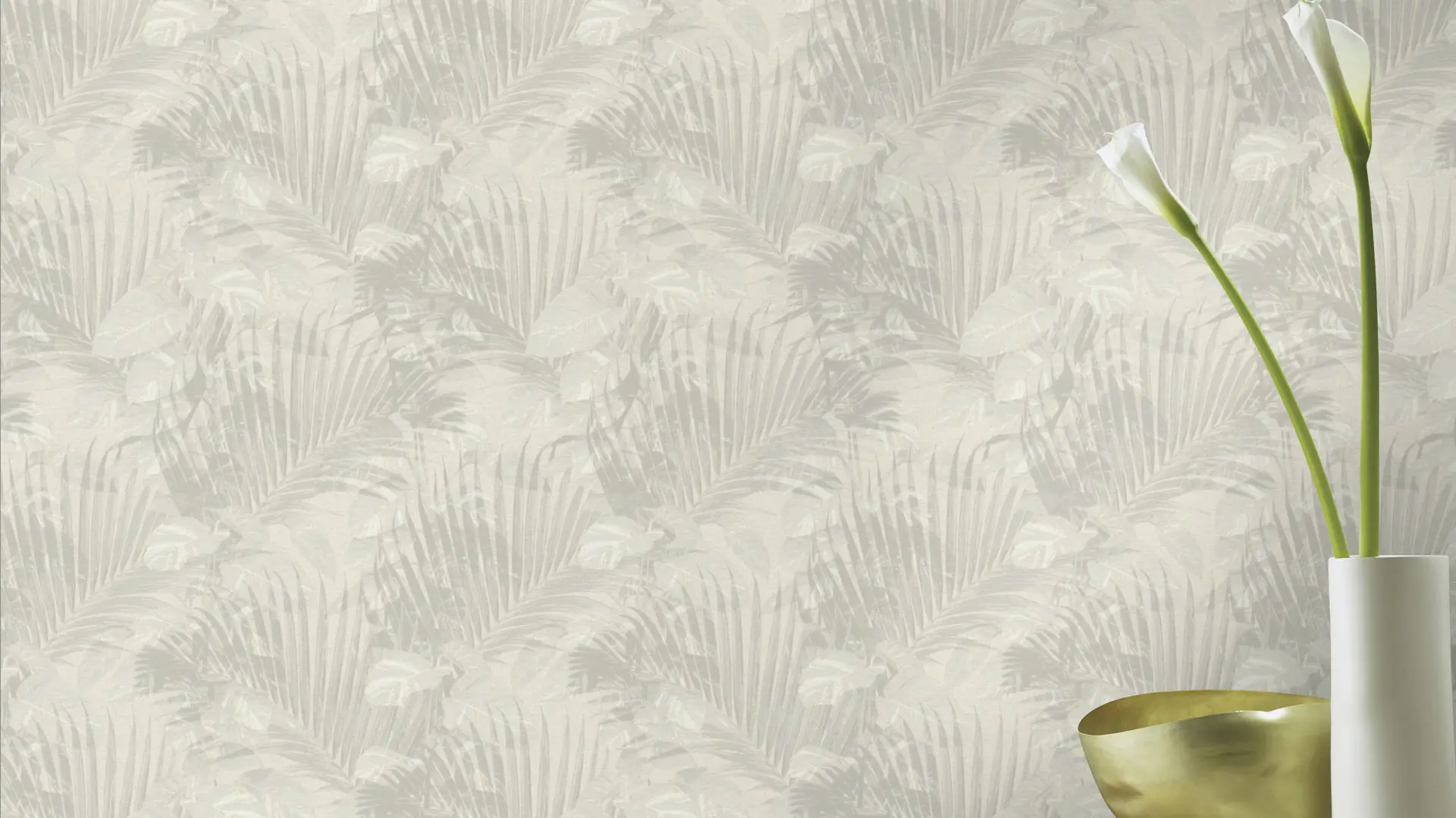 Schöner Wohnen Vliestapete Schattenblatt beige salbei 10,05 x 0,53 m