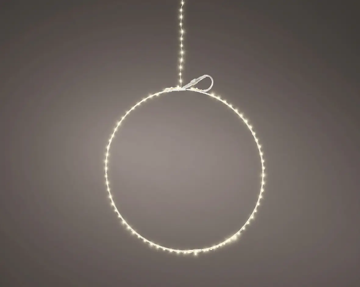 Kaemingk Metall Kreis beleuchtet 125 Lichter Ø 38 cm