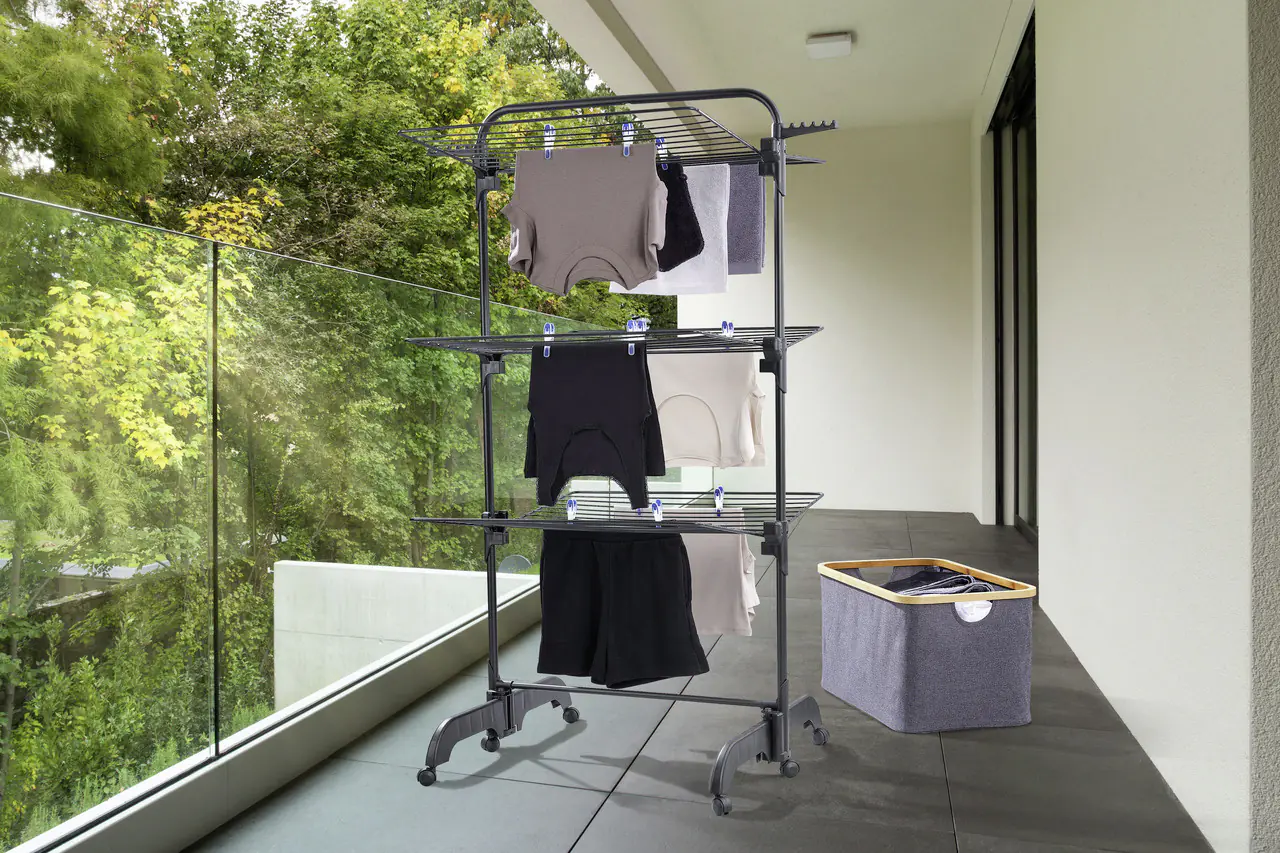 Leifheit Wäscheständer Comfort Tower 420 Black